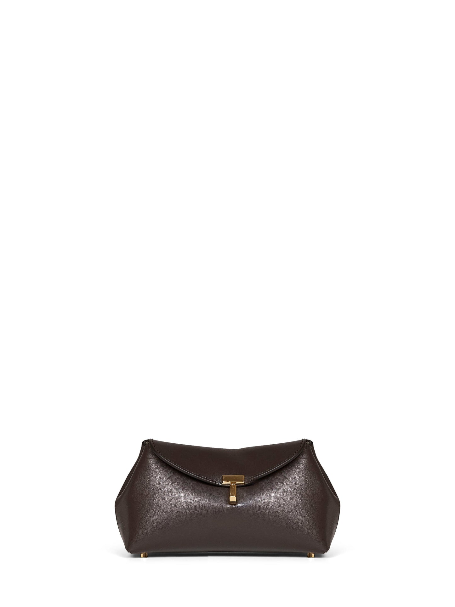 Toteme Women Bark Mini T-Lock Clutch Bag