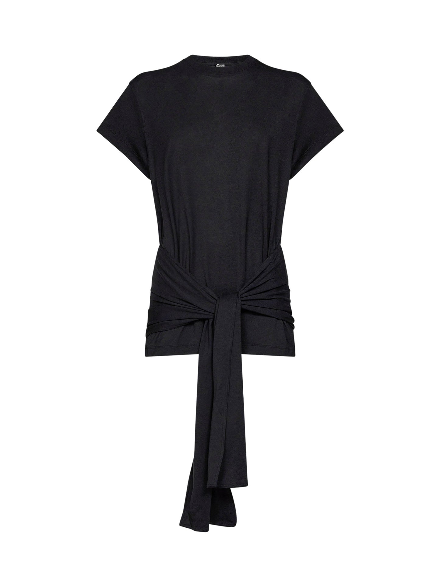 Toteme Women Black Jersey Tie-Waist Top