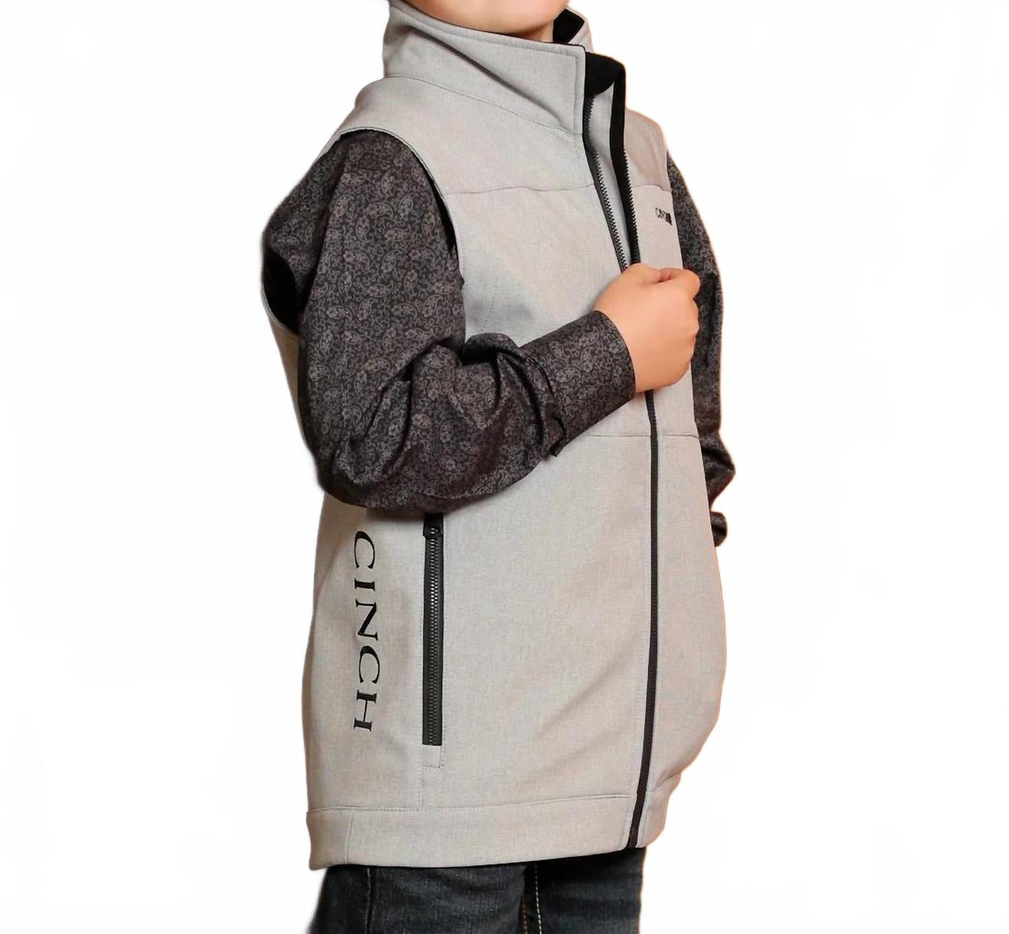 Bonded Vest In Grey