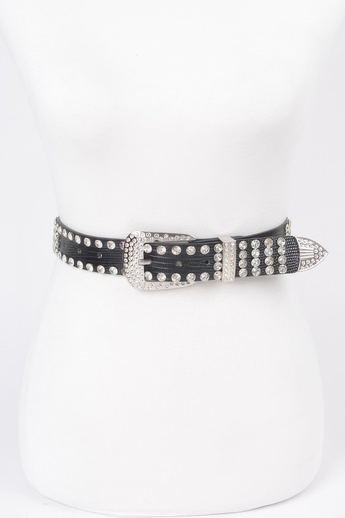 Sparkling Rhinestone Metal Belt