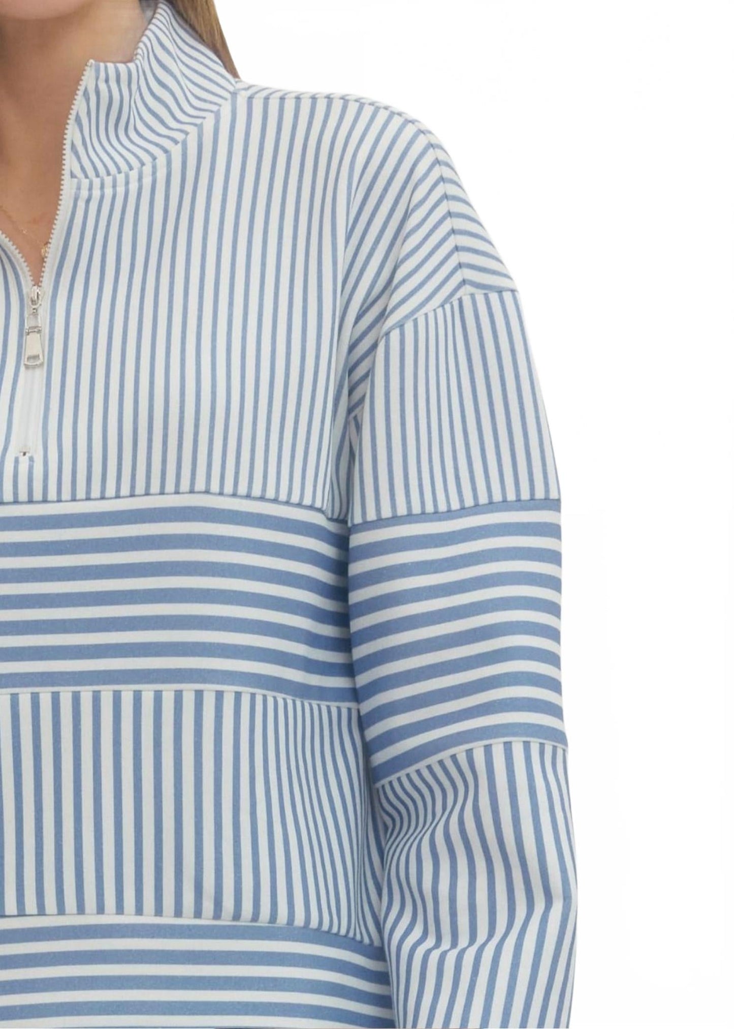 Hudon Pullover Top In Blue