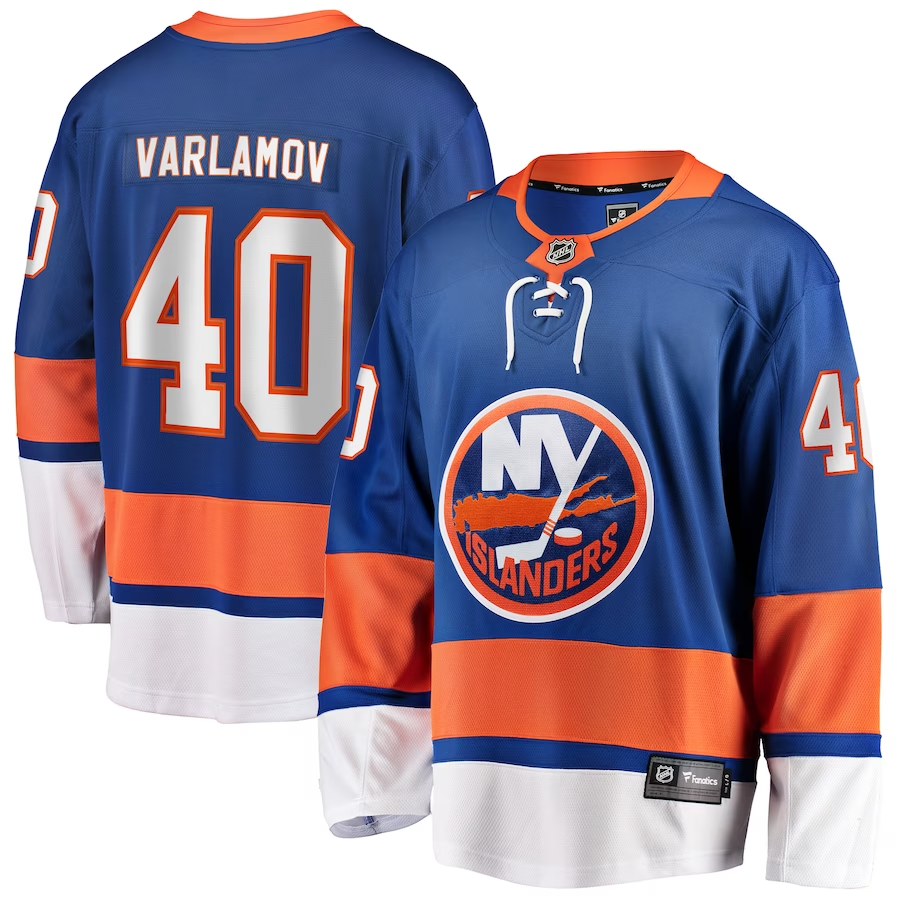 Men's New York Islanders Semyon Varlamov #40 Royal Player Game jersey