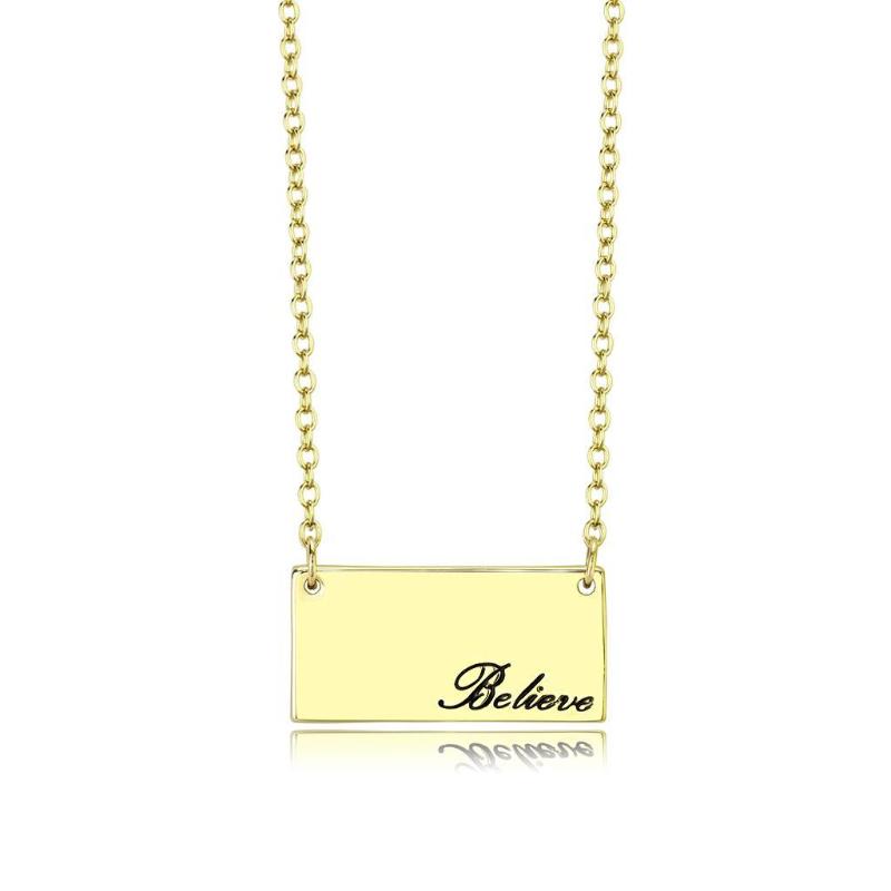 Flash Gold Brass Necklace with Top Grade Crystal in Clear