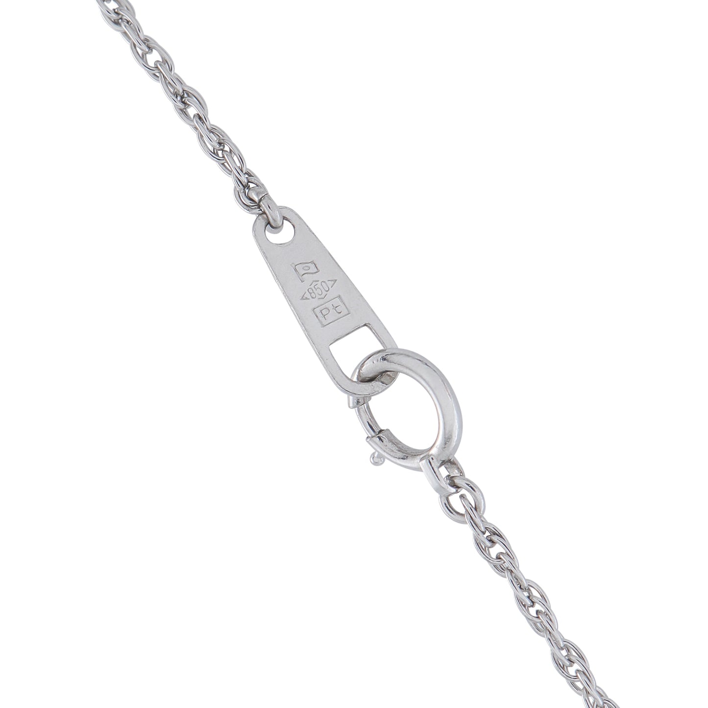 LB Exclusive Platinum 0.14ct Diamond and Sapphire Pendant Necklace MF02-041426