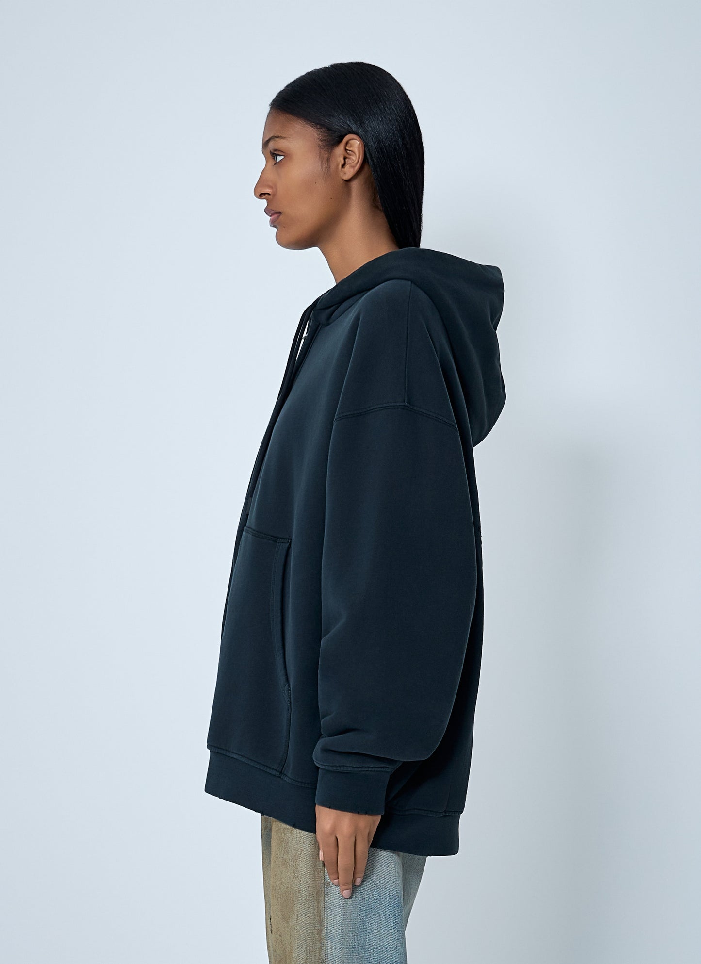 Acne Studios Women Zip-Up Hooded Sweatshirt
