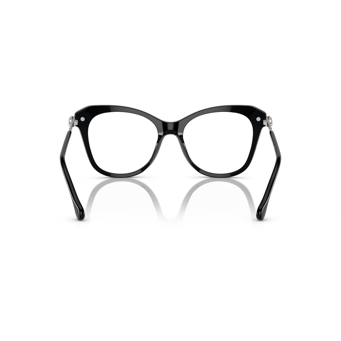 0Sk2012 Oversized Cat-Eye Eyeglasses with Crystal Embellishments