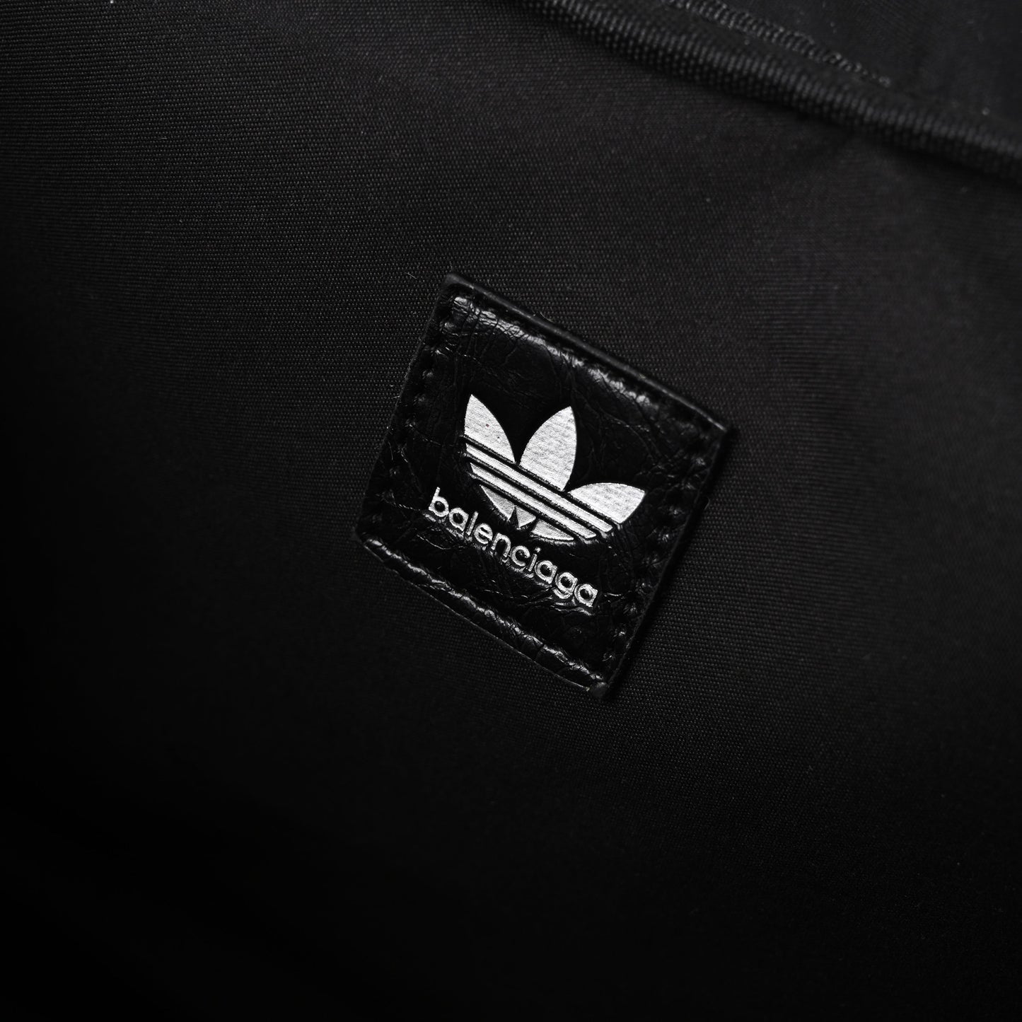 Balenciaga x adidas Large Duffel Travel Bag ¨C Black with Trefoil Logo and Triple Stripes