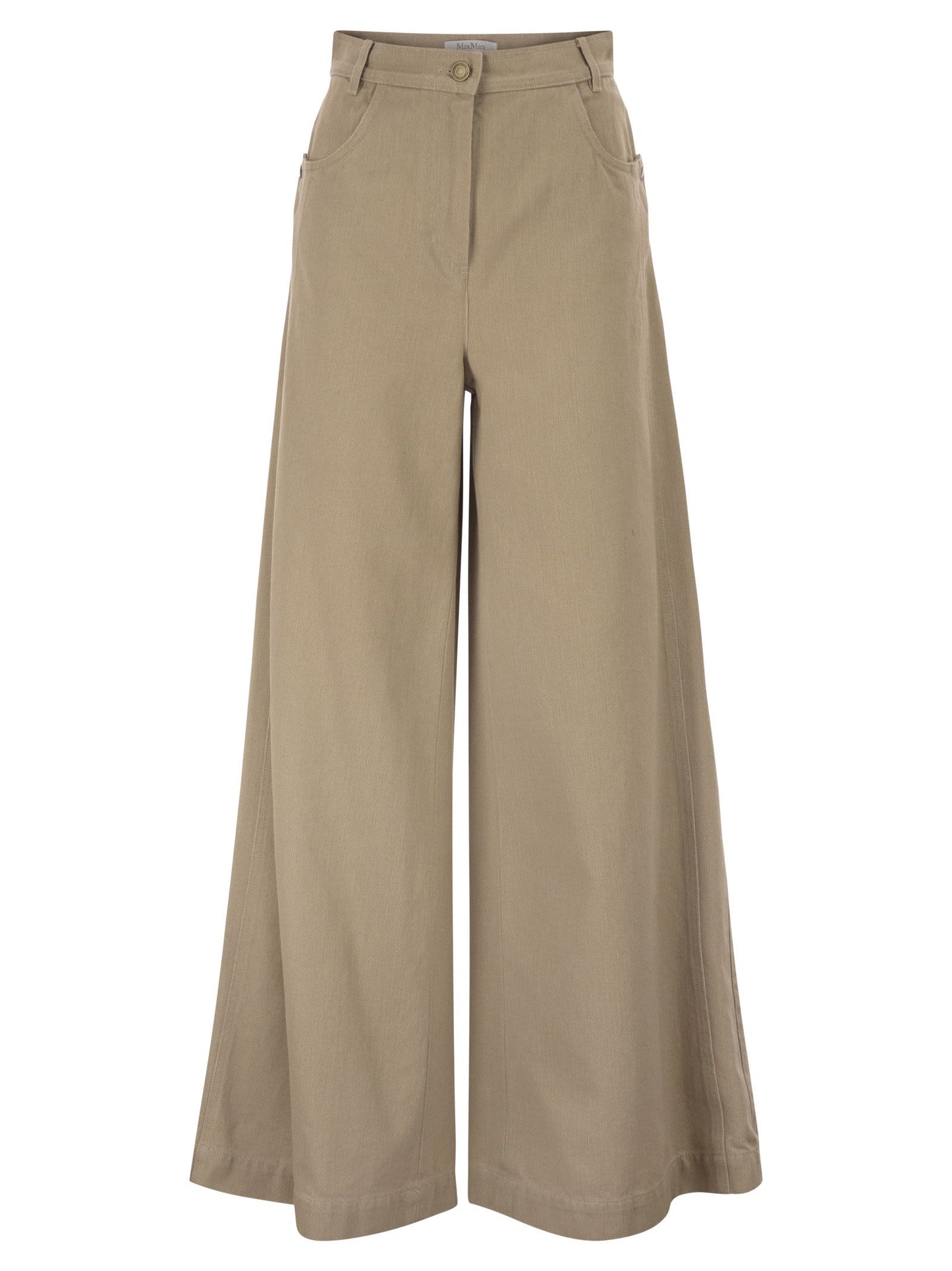 Max Mara Women Mxmalamaro - Pure Cotton Palazzo Trousers