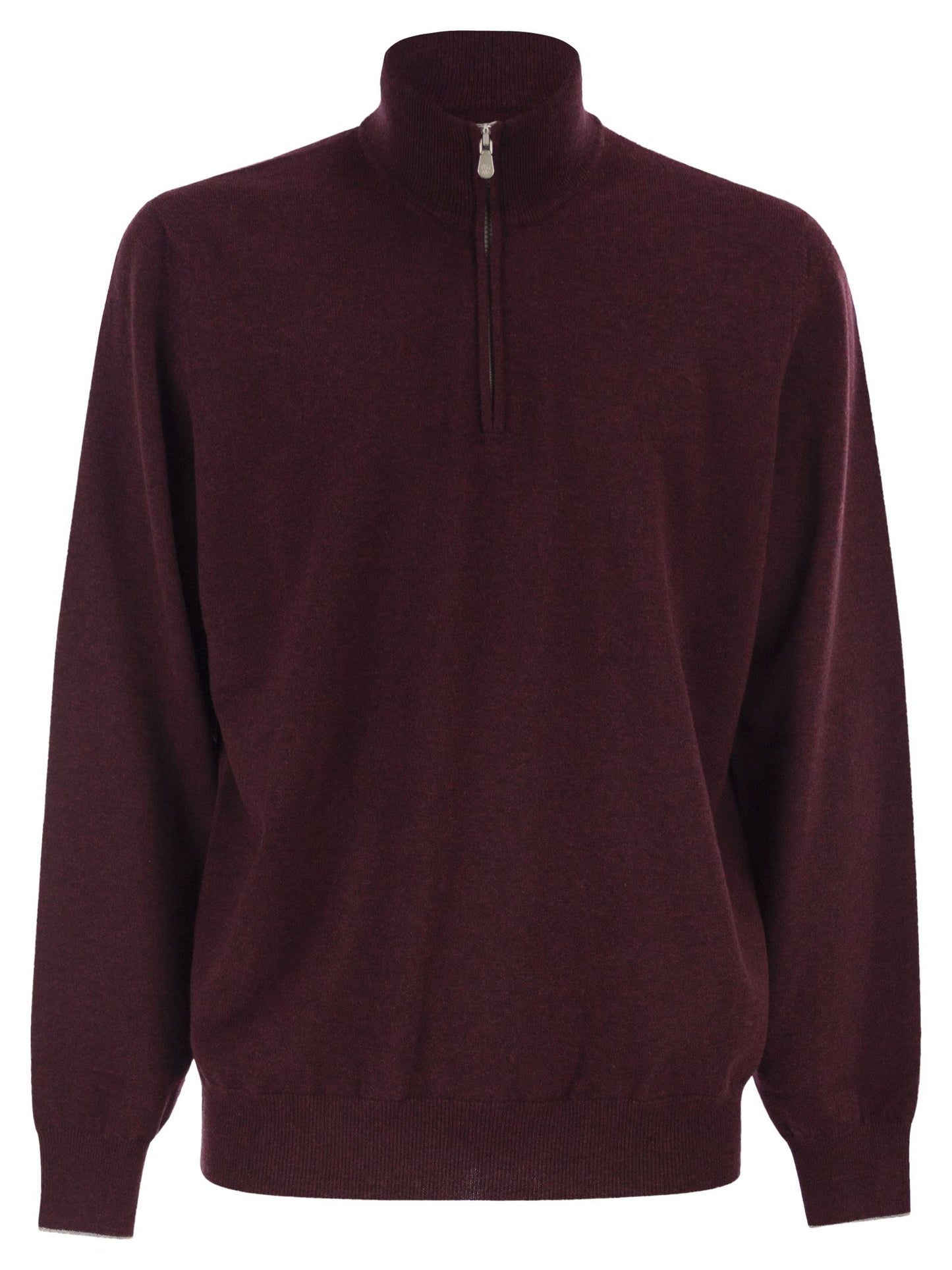 Brunello Cucinelli Men Cashmere Turtleneck Sweater With Zipper