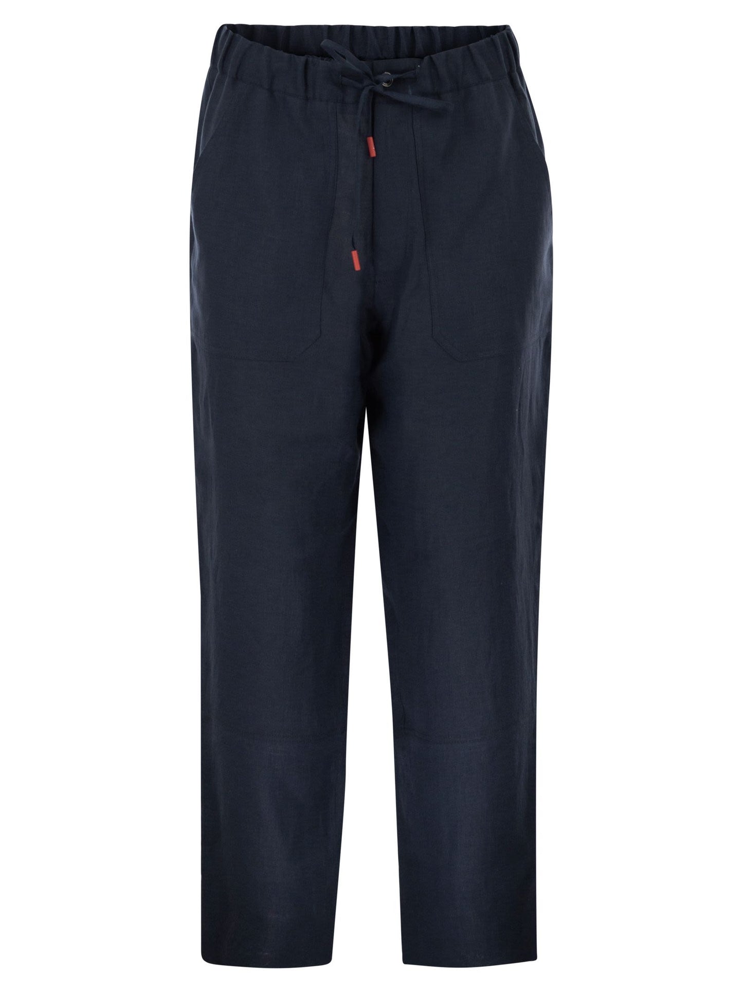 Kiton Men Tailored Linen Drawstring Trousers