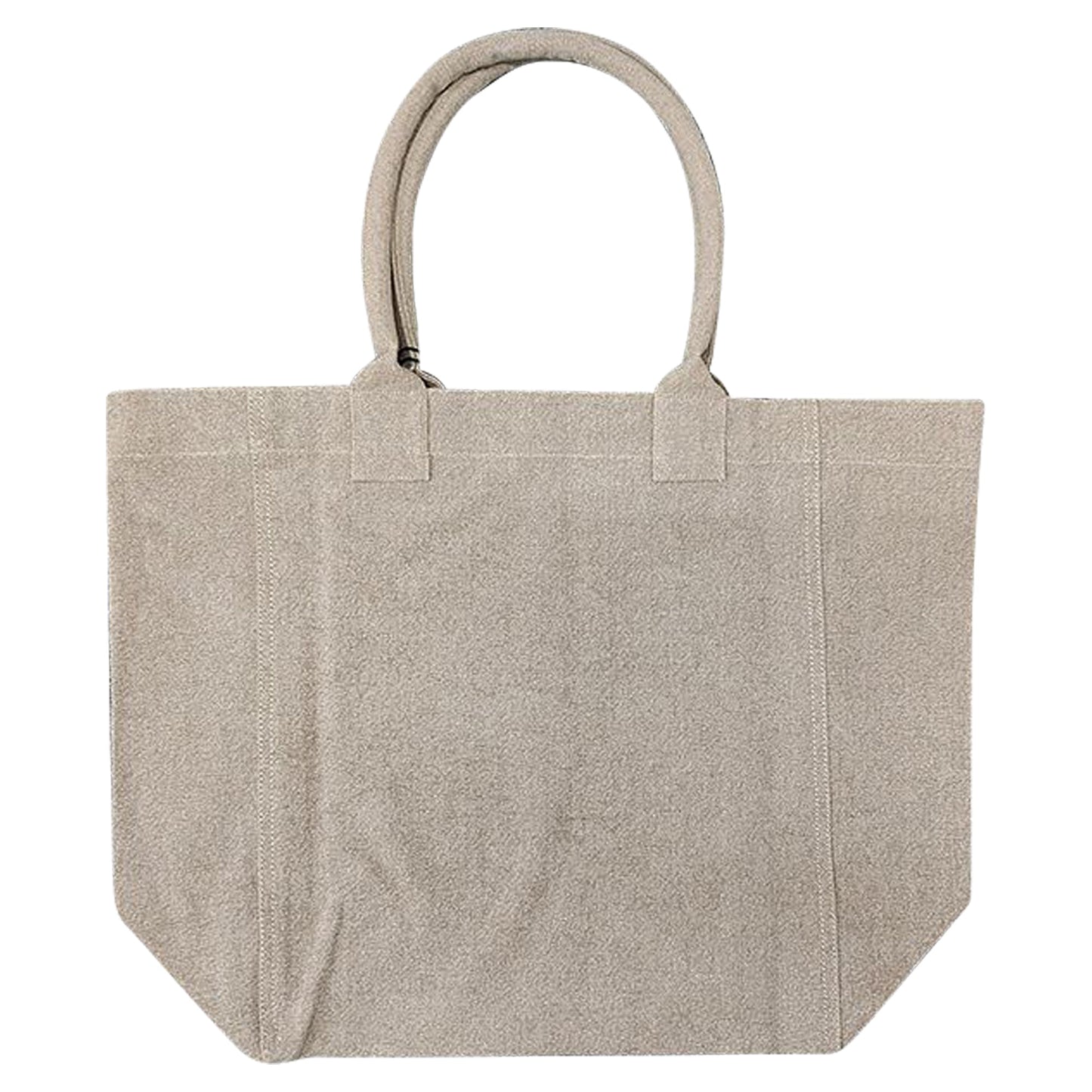 Yenky Logo Embroidered Shopper Bag Beige
