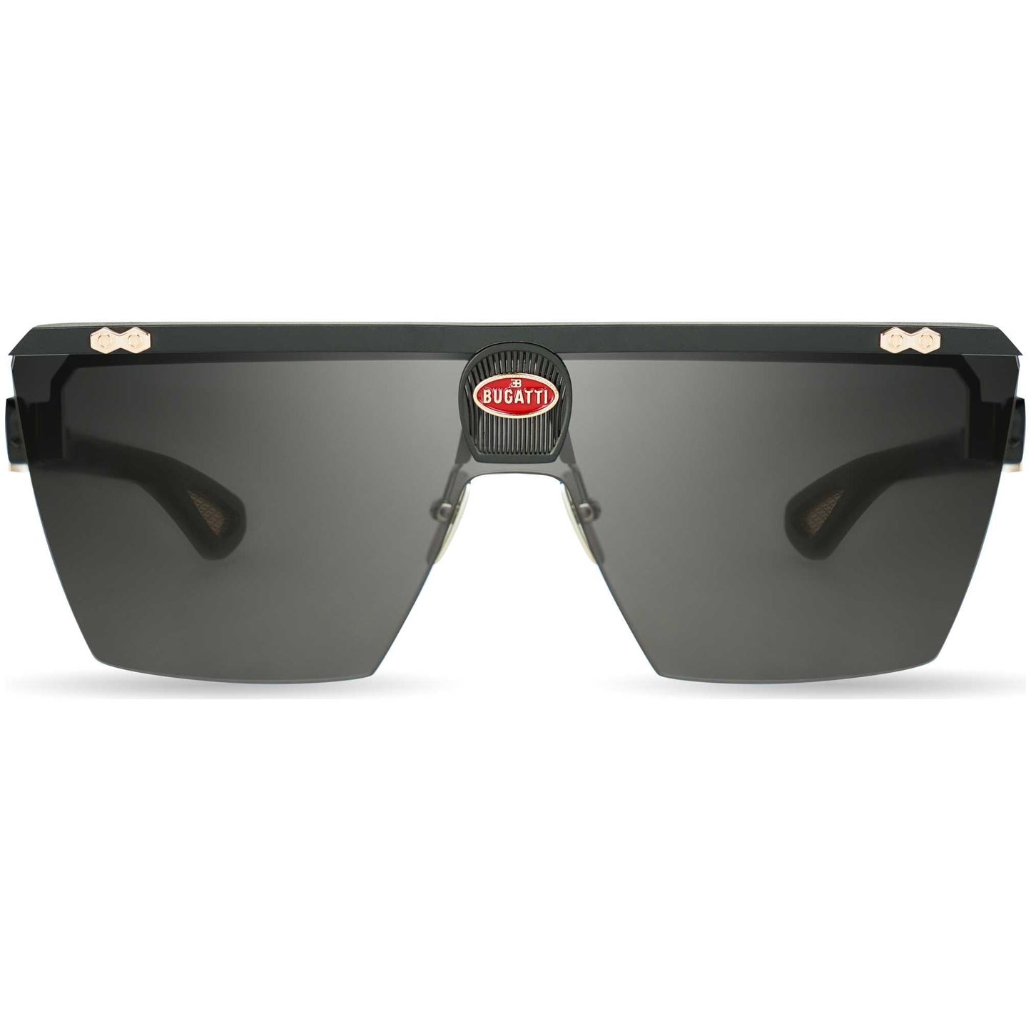 Bugatti Men's 42 mm Black Sunglasses