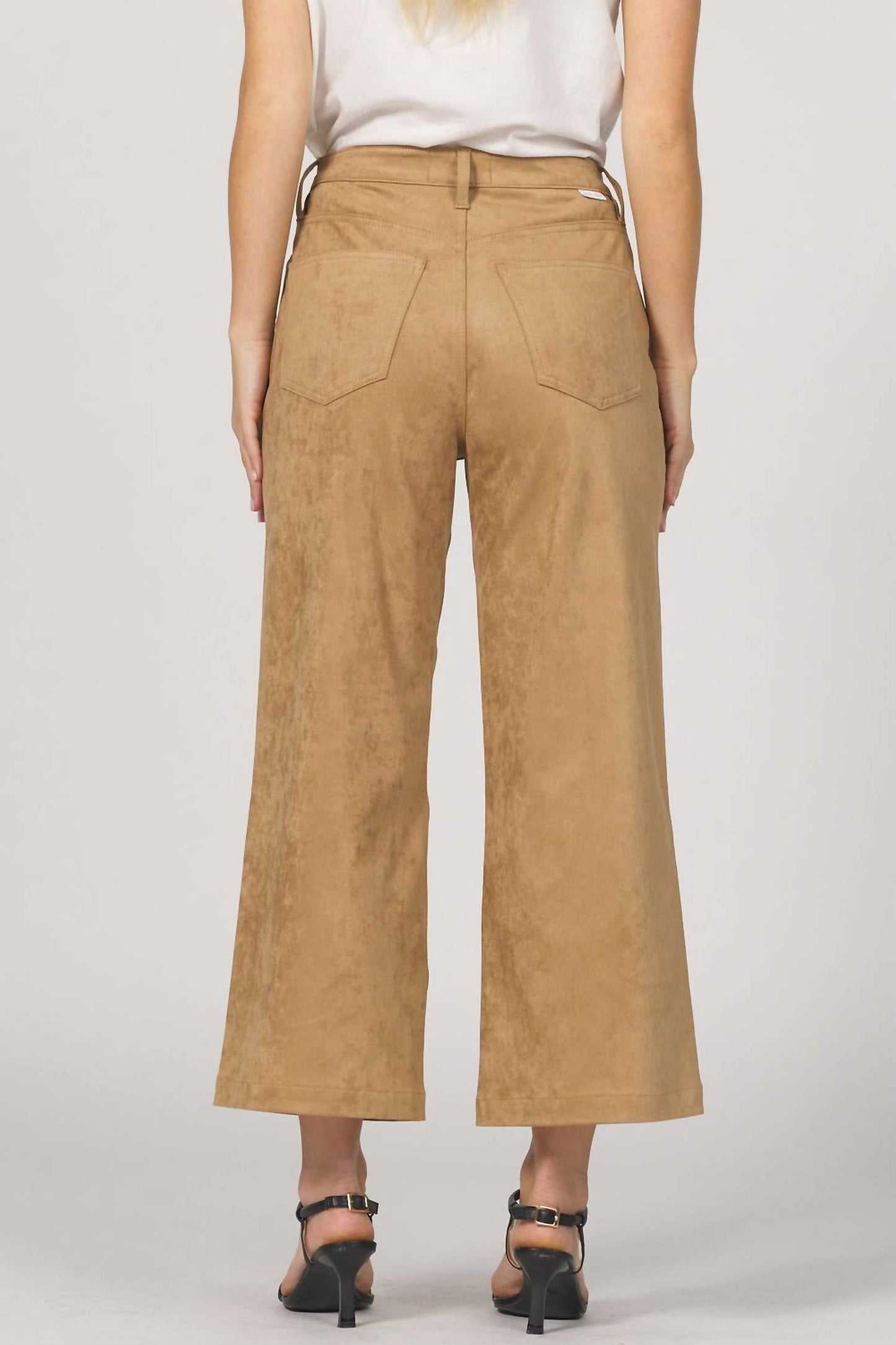 Audrey Suede Pant In Toffee