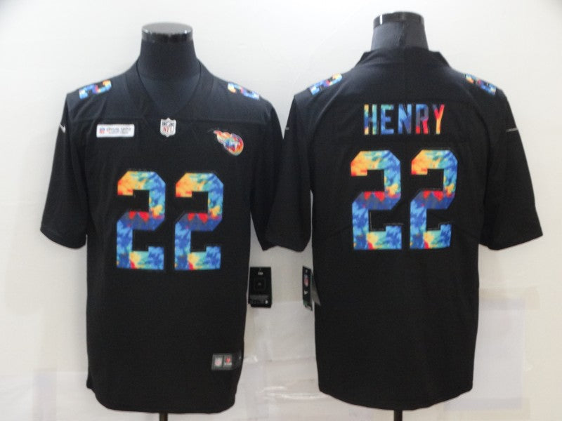 Men's Tennessee Titans Derrick Henry #22 Black Player Game jersey