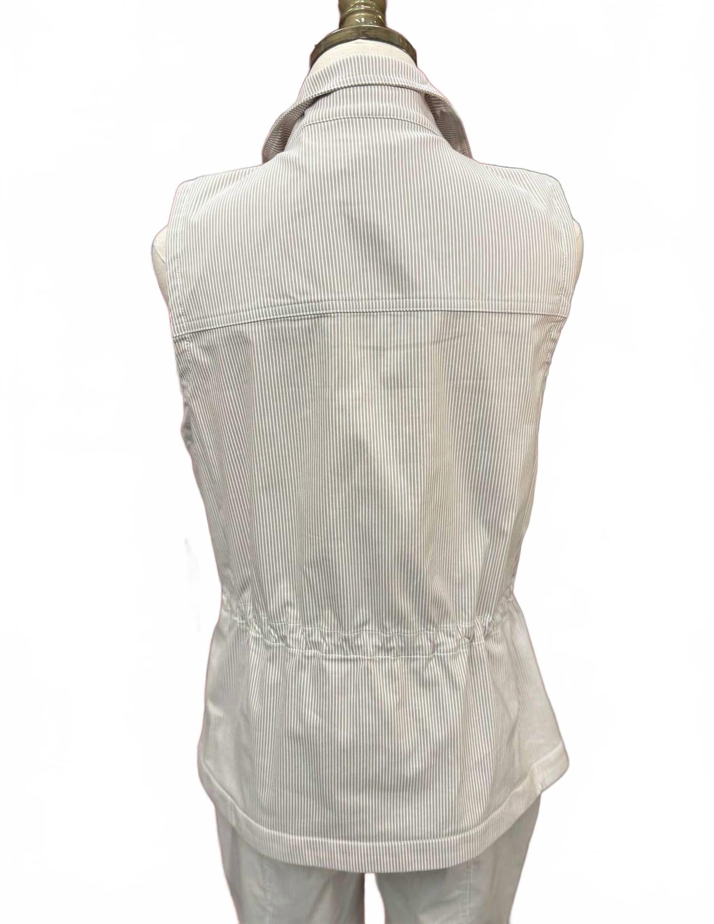 Women's Cool Tech Stripe Utility Vest In Multi