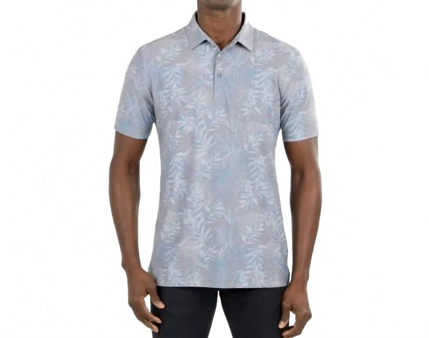 Patio Time Golf Polo In Heather Medium Grey