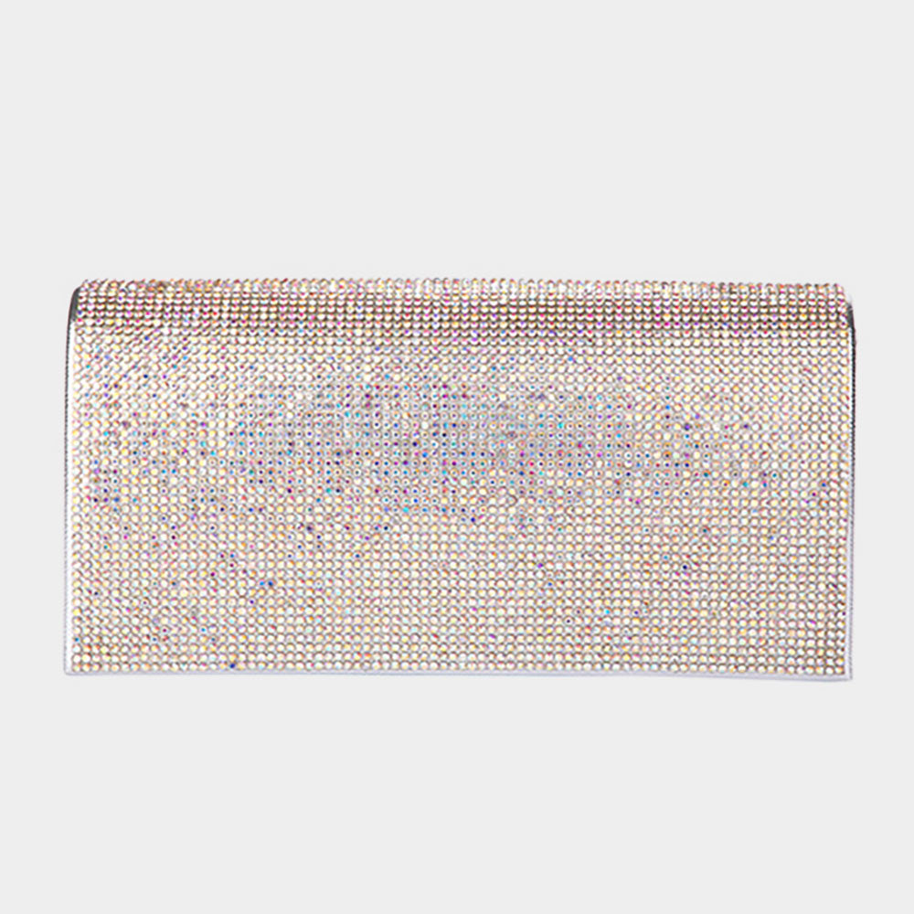 Bling Solid Evening Clutch Crossbody Bag