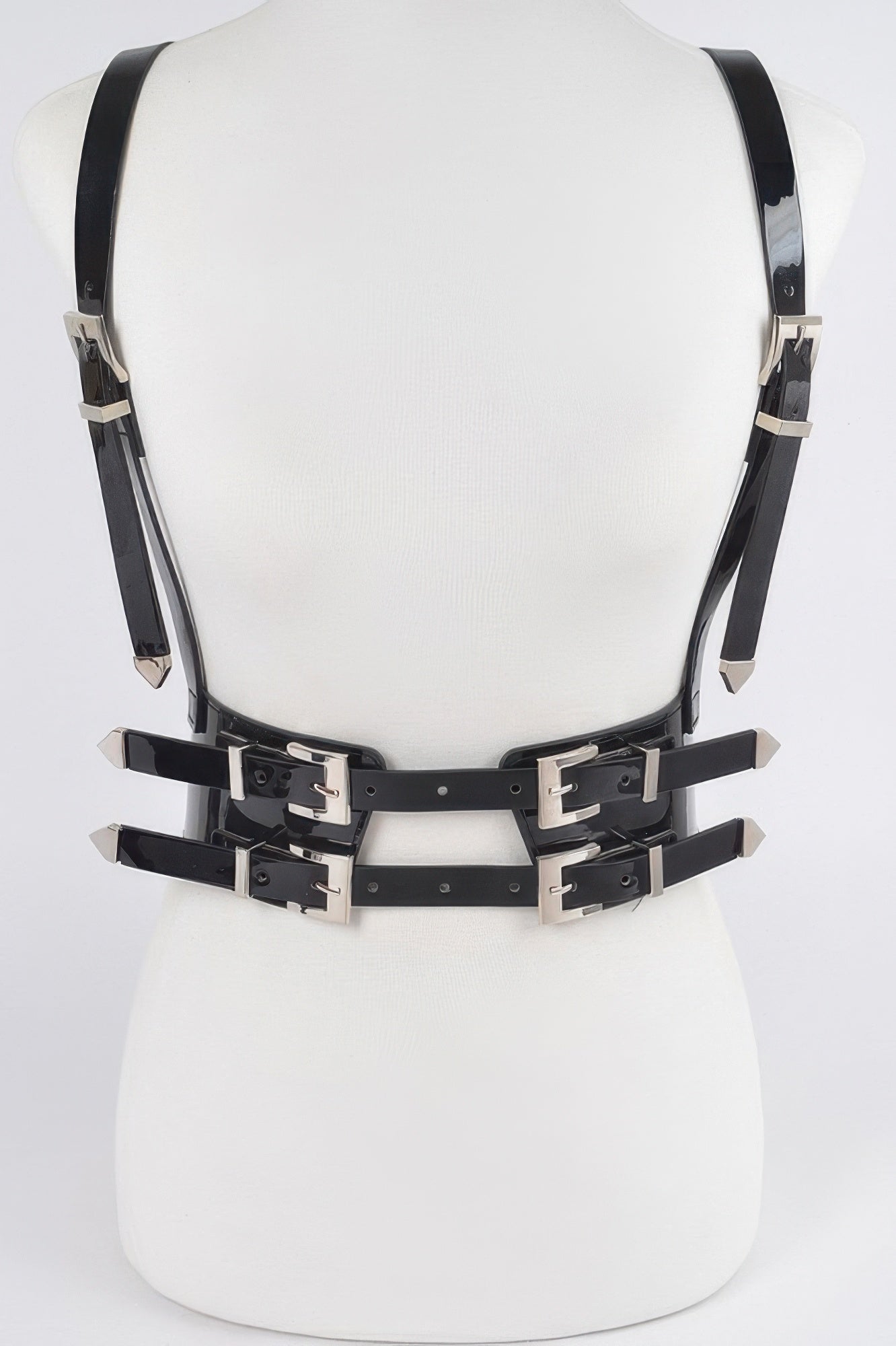Plus Size Faux Leather Harness
