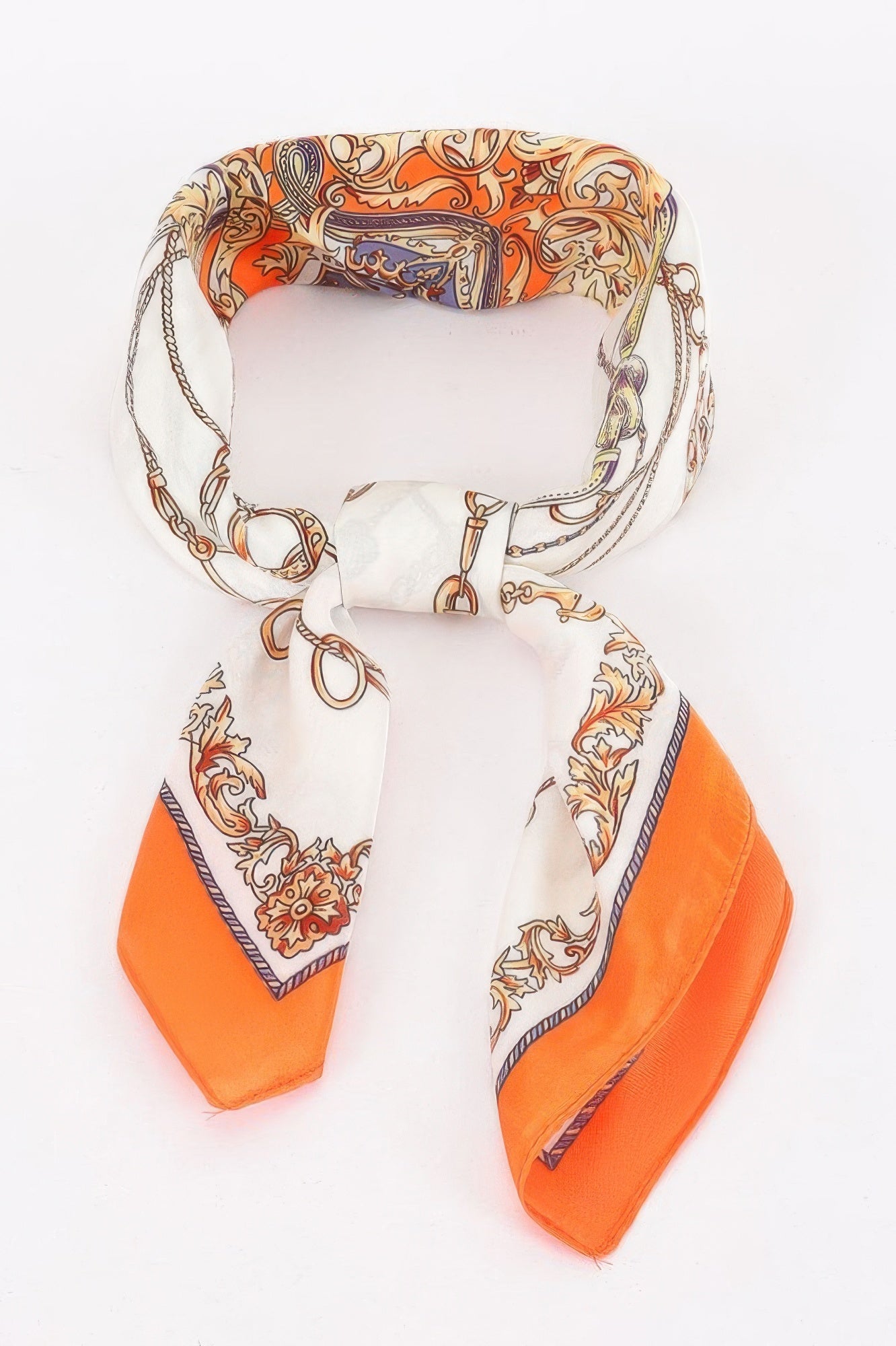 Artistic Multi Print Bandana with Refined Motifs