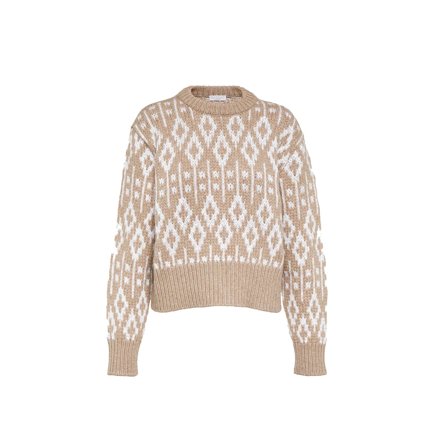 Brunello Cucinelli Jacquard Cashmere Sweater Women