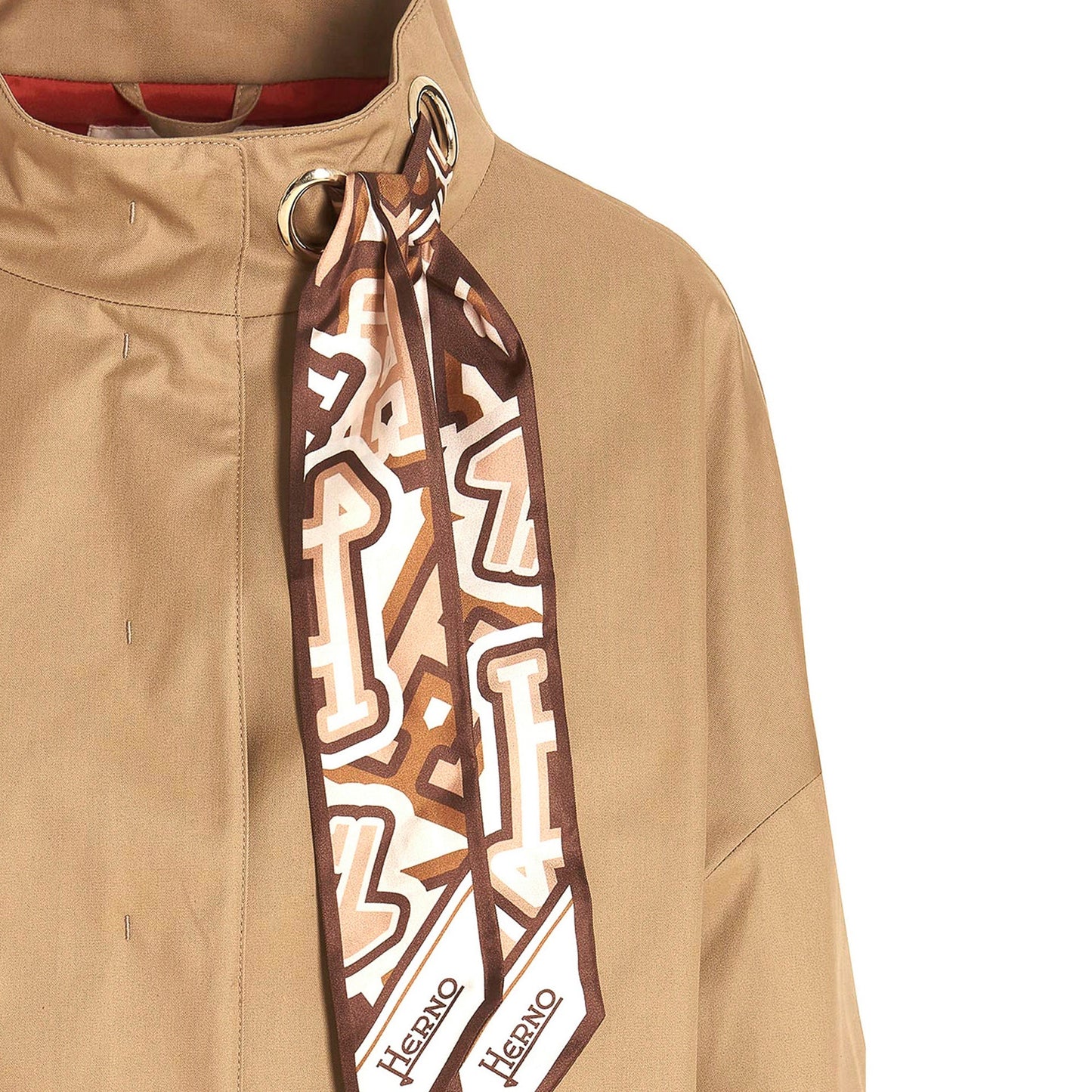 Herno Scarf Detailed Trench Coat Women