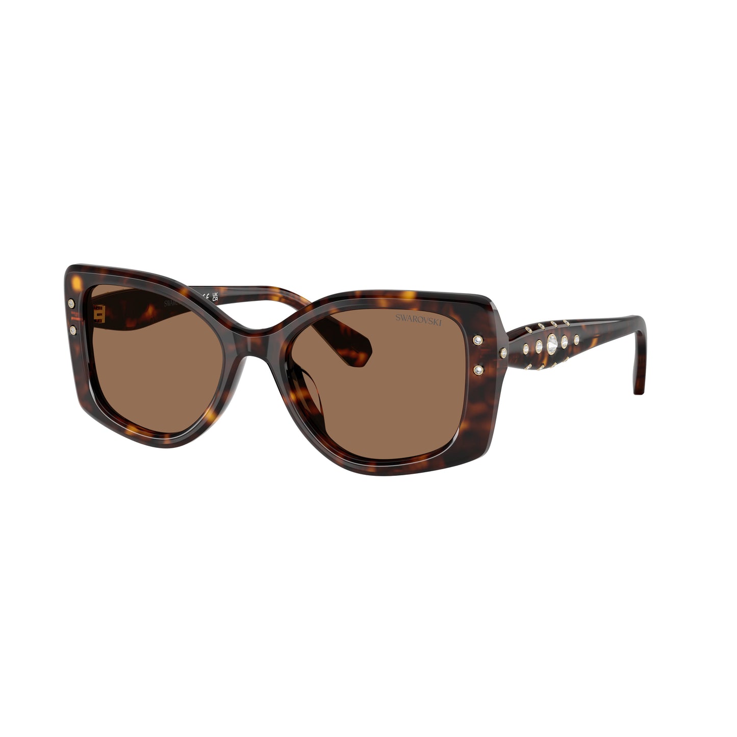 0Sk6058U Oversized Square Sunglasses with Tortoiseshell Pattern