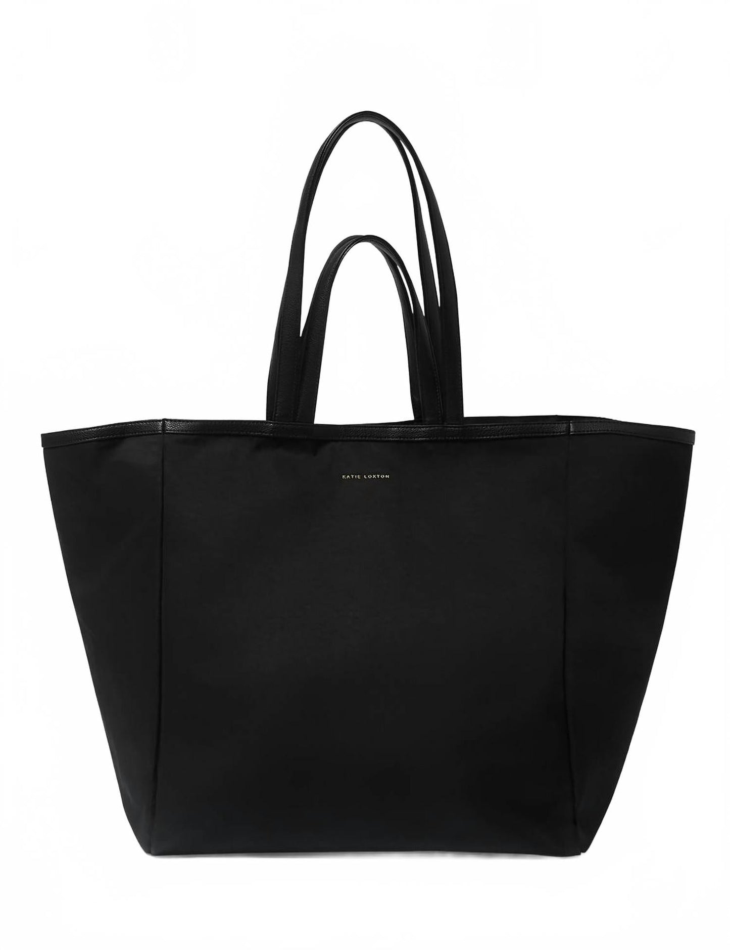Women's Nylon-Luxe Oversized Tote Bag In Black