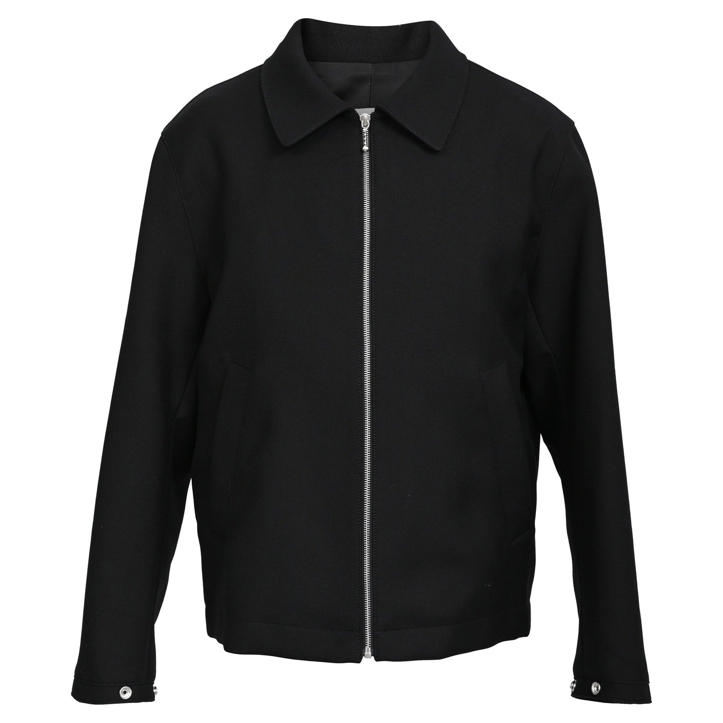 Sandro Paris Zip-Up Jacket in Black Polyester