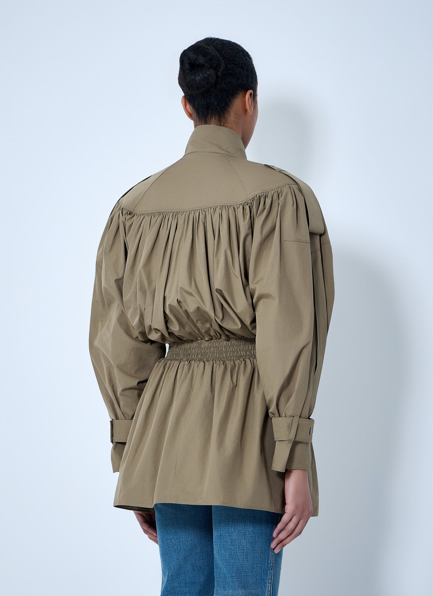 Chloé Women Gathered High-Collar Jacket