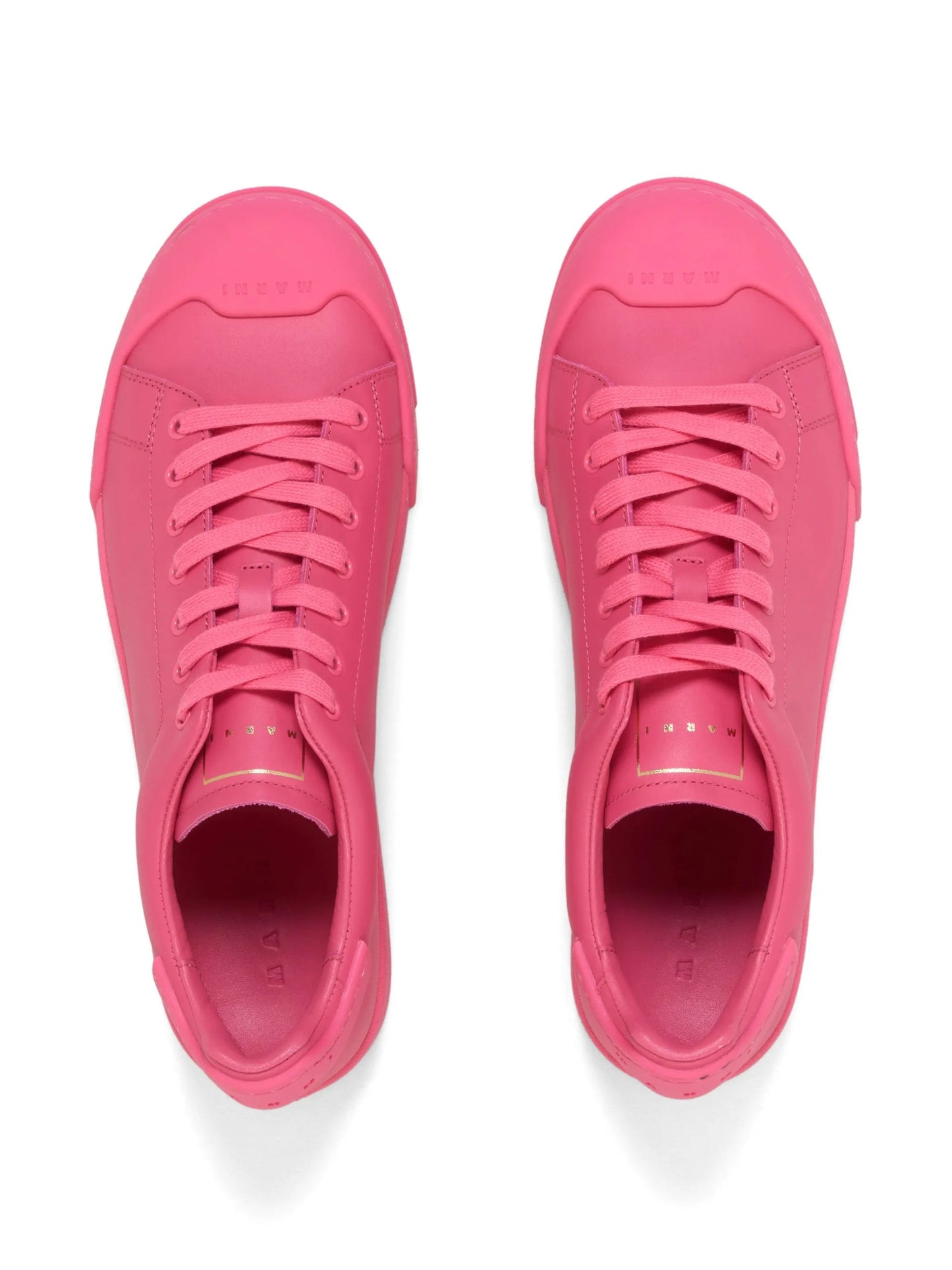 Marni Dada Bumper Low-Top Leather Sneakers - Pink