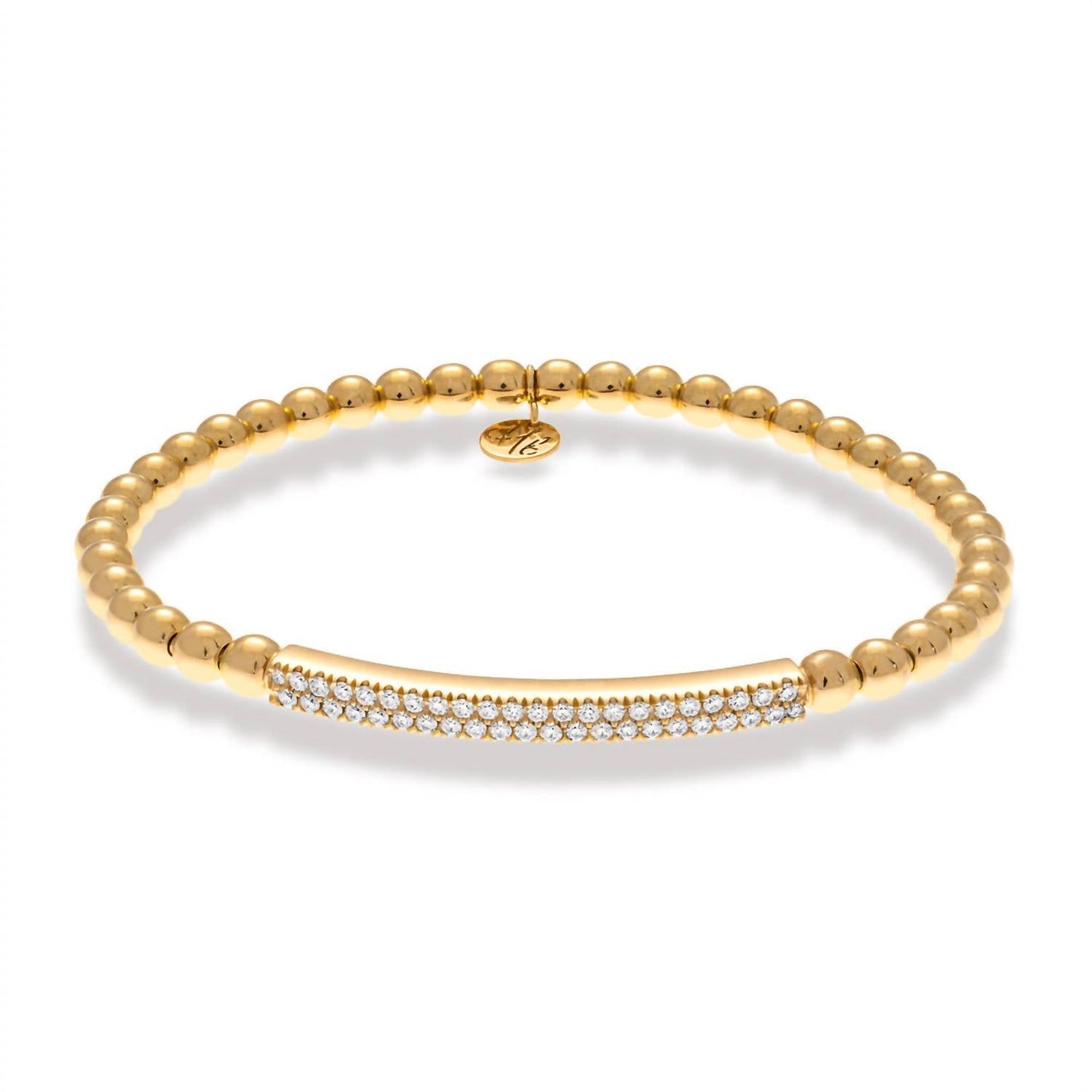 Women's Tresore Diamond Bar Stretch Bracelet In Gold
