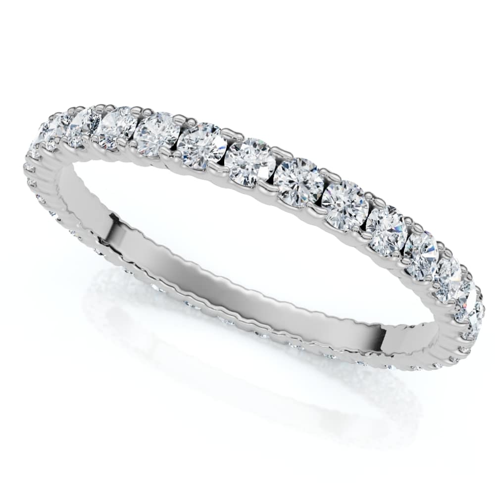 5/8Ct Diamond Eternity Wedding Ring 14k Gold or Platinum Lab Grown