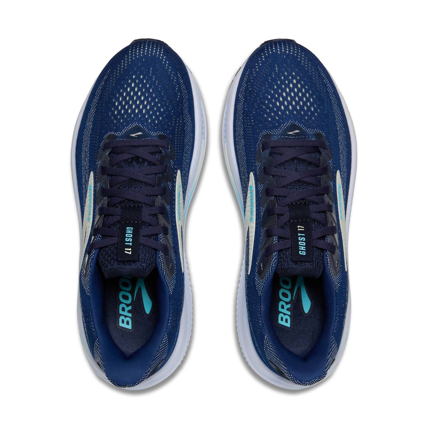 Women's Ghost 17 Running Shoes In Navy/green/turquoise