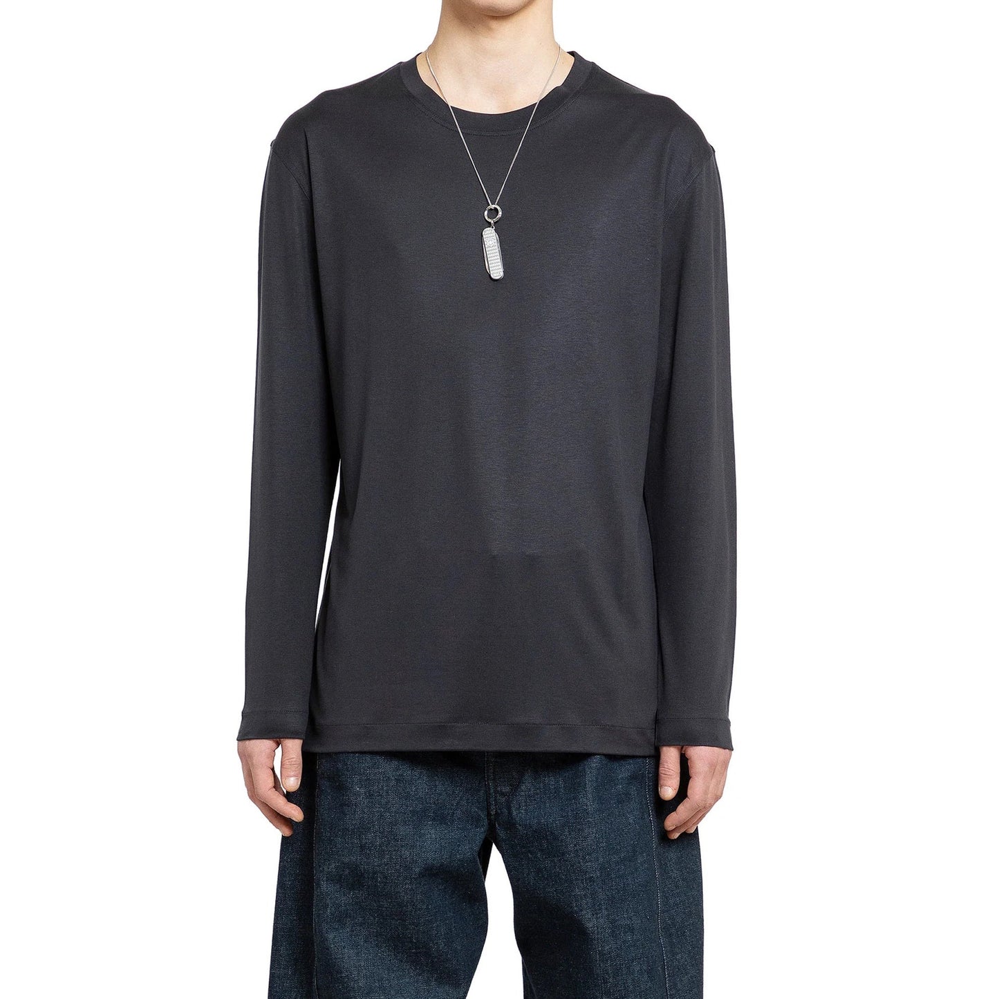 Lemaire Long Sleeve Silk T-Shirt Men