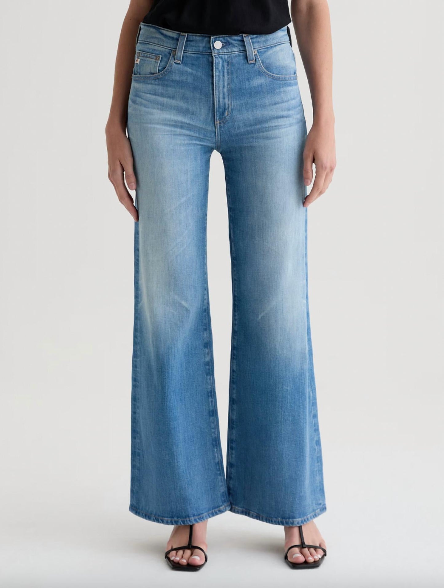Saige Wide Leg Jeans In Bisou