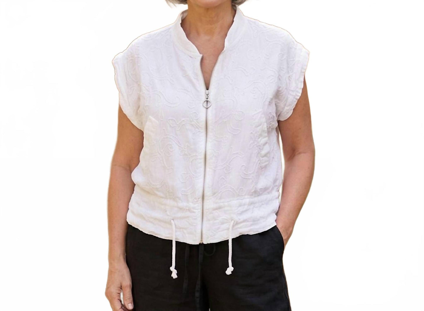 Firenze Cinch Top In Cream
