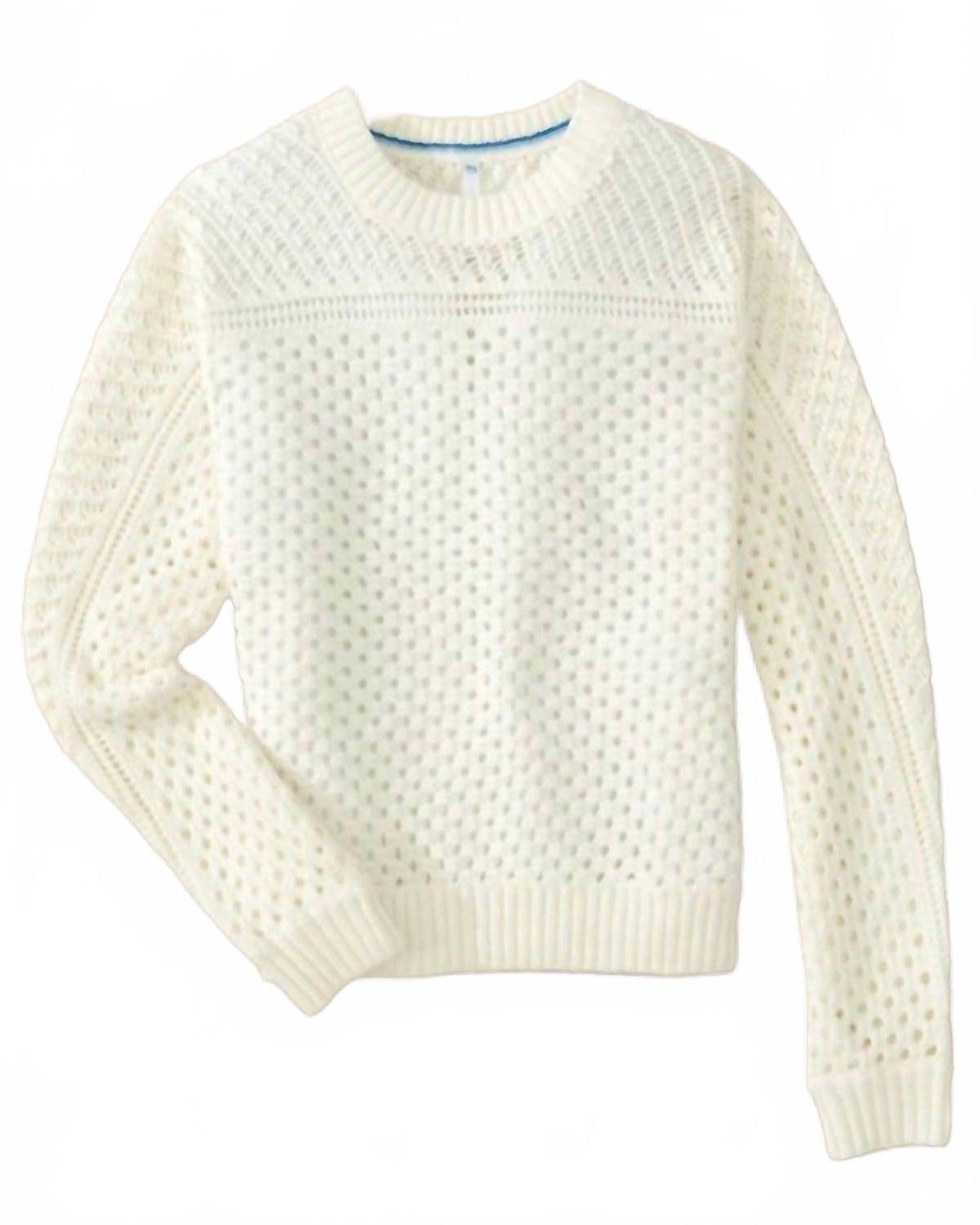 Women's Ophelia Open Stitch Sweater In Sand White