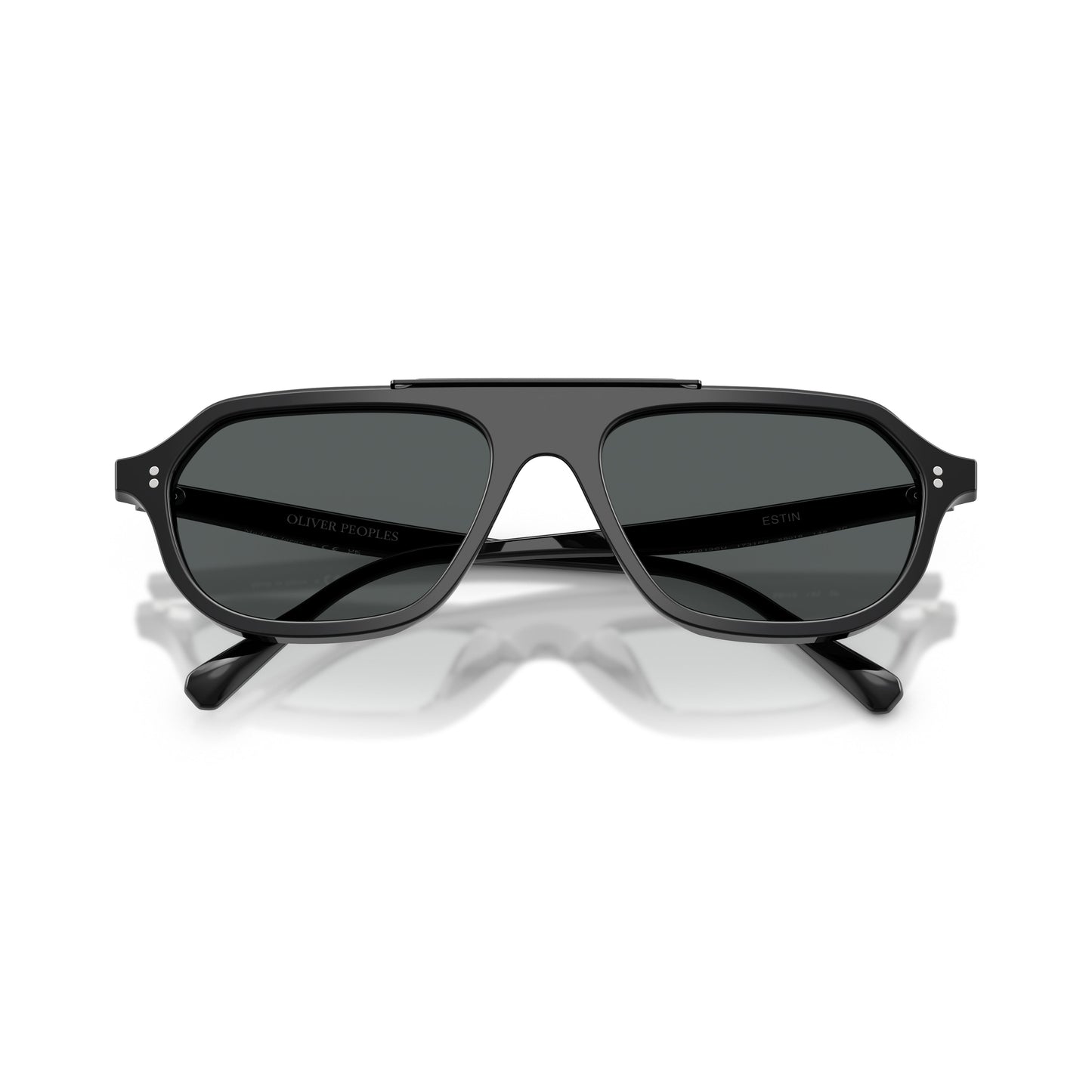 0Ov5613Su Bold Geometric Frame Sunglasses with Double Bridge Design