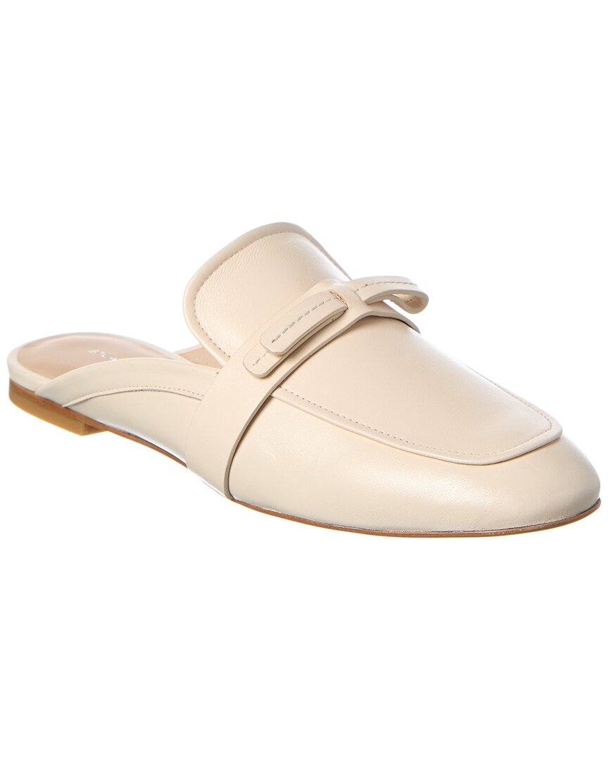 Stuart Weitzman Emma Bow Leather Mule