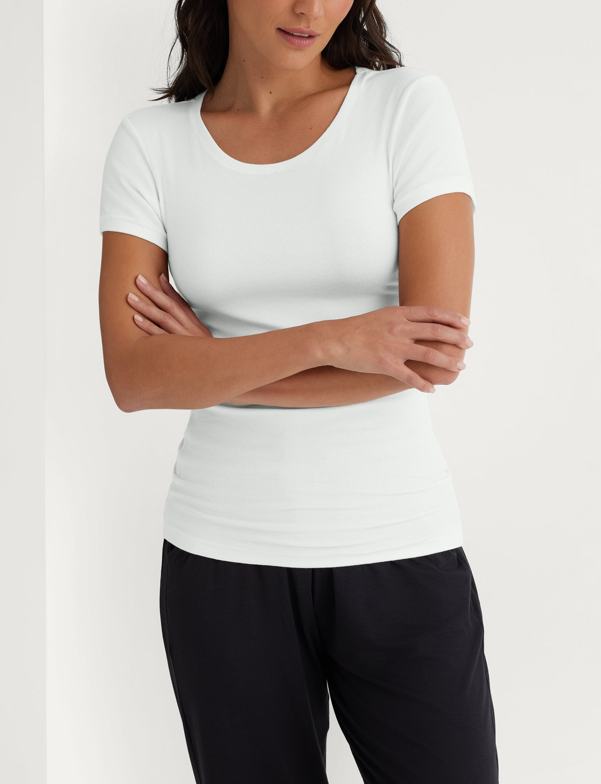 Women's Micro Rib Cap Sleeve T-Shirt