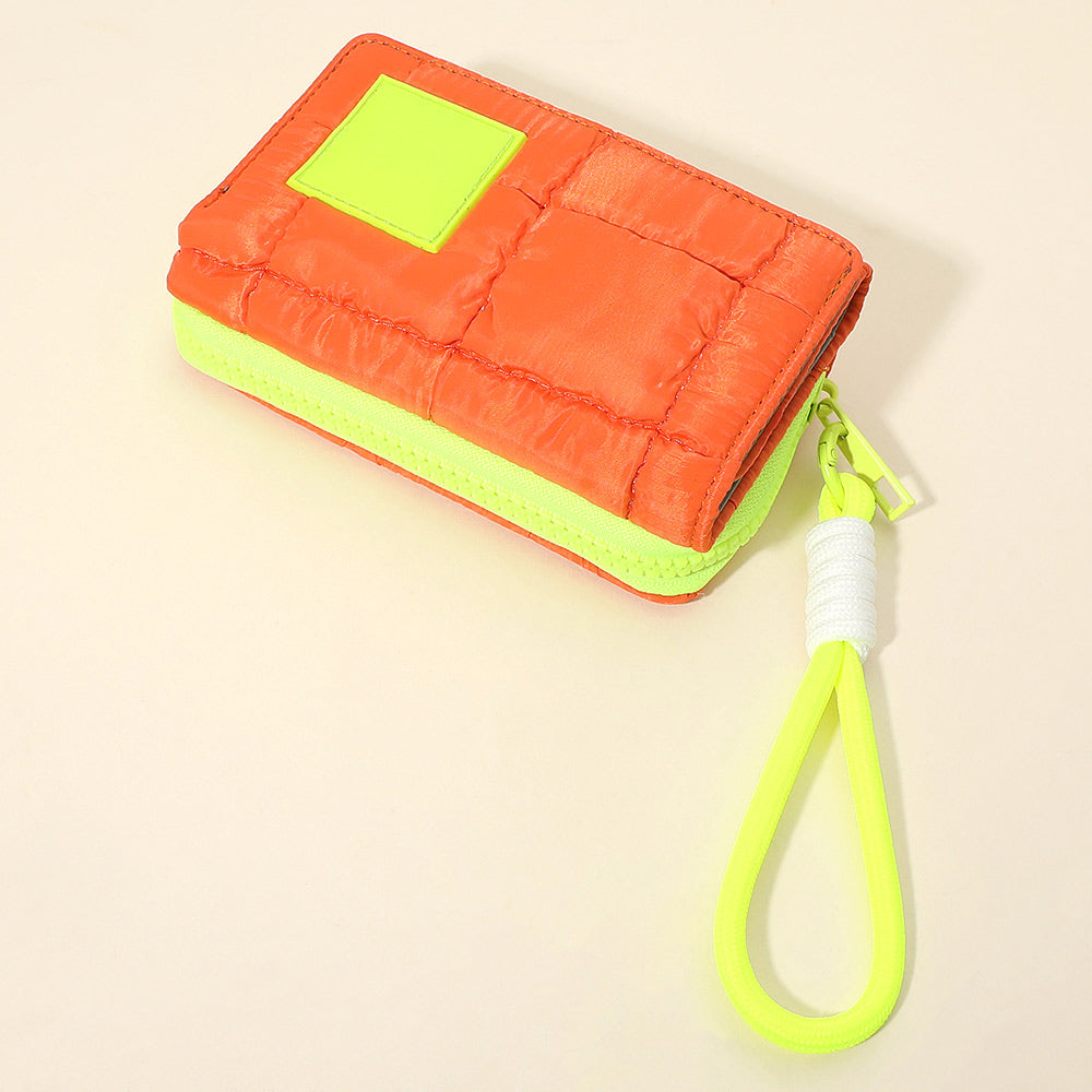 Compact Zip Around Wristlet Wallet