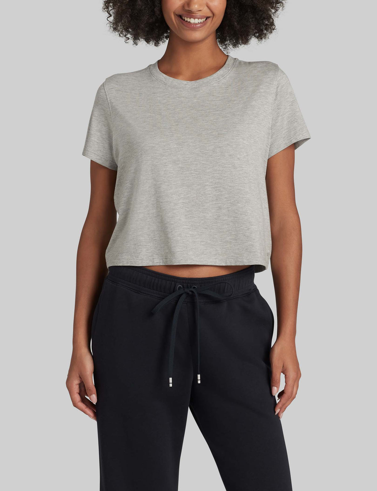 Women's Second Skin Not-Too-Cropped Crew Neck T-Shirt