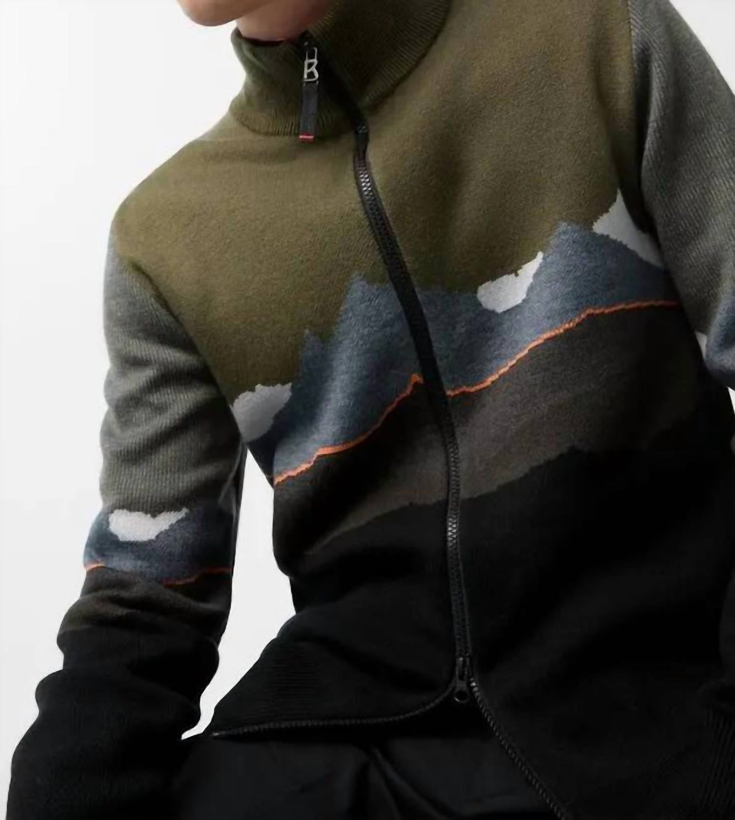 Helmut Knit Layer Jacket In Grape Leaf
