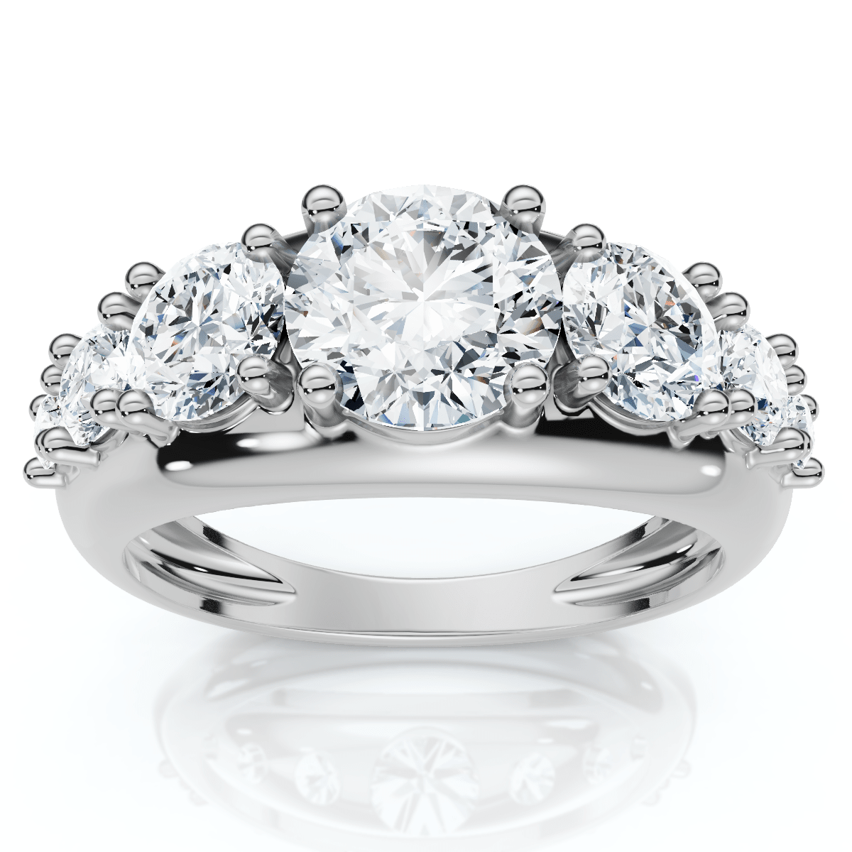 2Ct TW Diamond Anniversary Stackable Wedding Ring 14k Gold Lab Grown