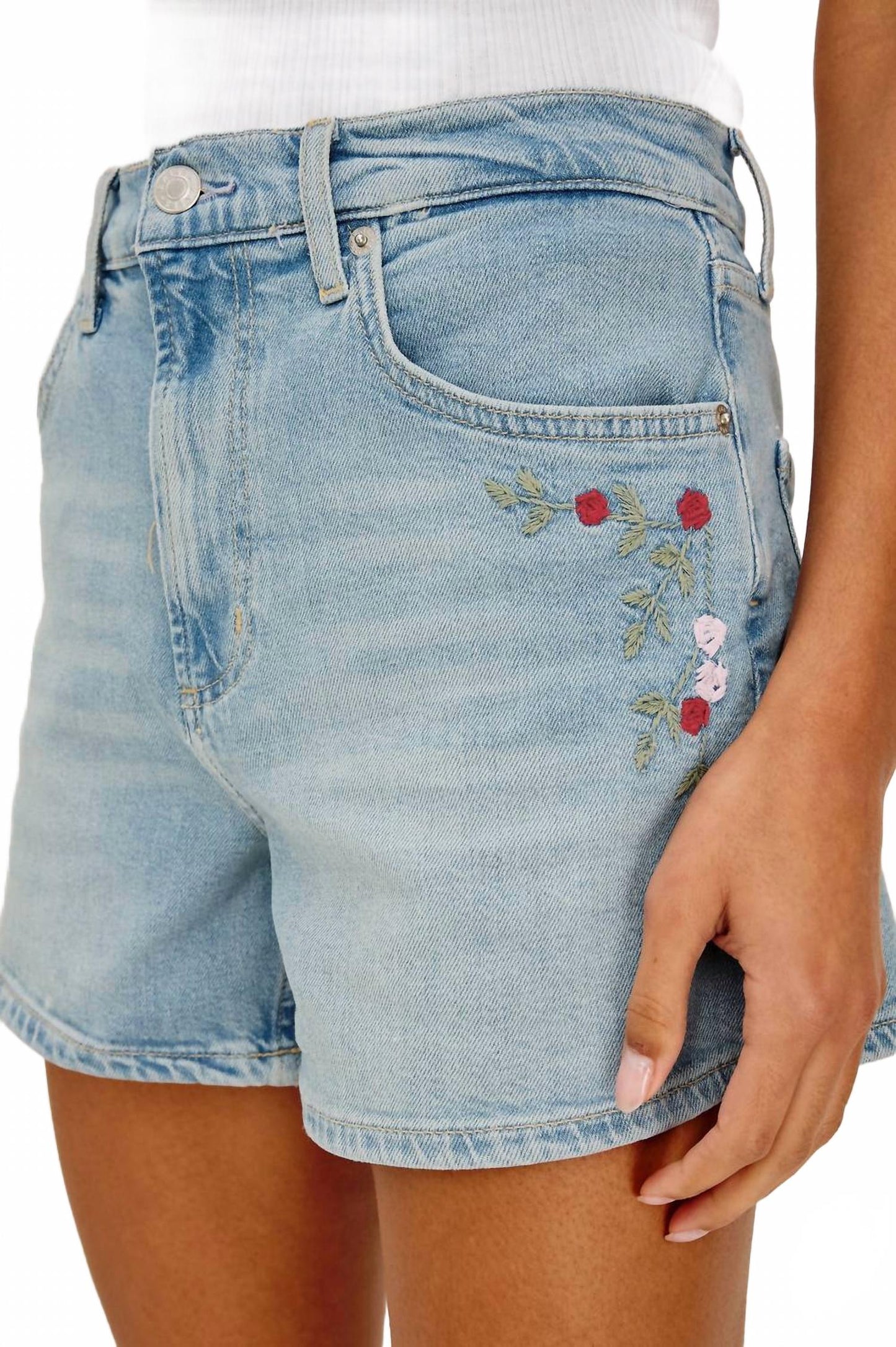 Rancho High-Rise Short In Dainty Rose