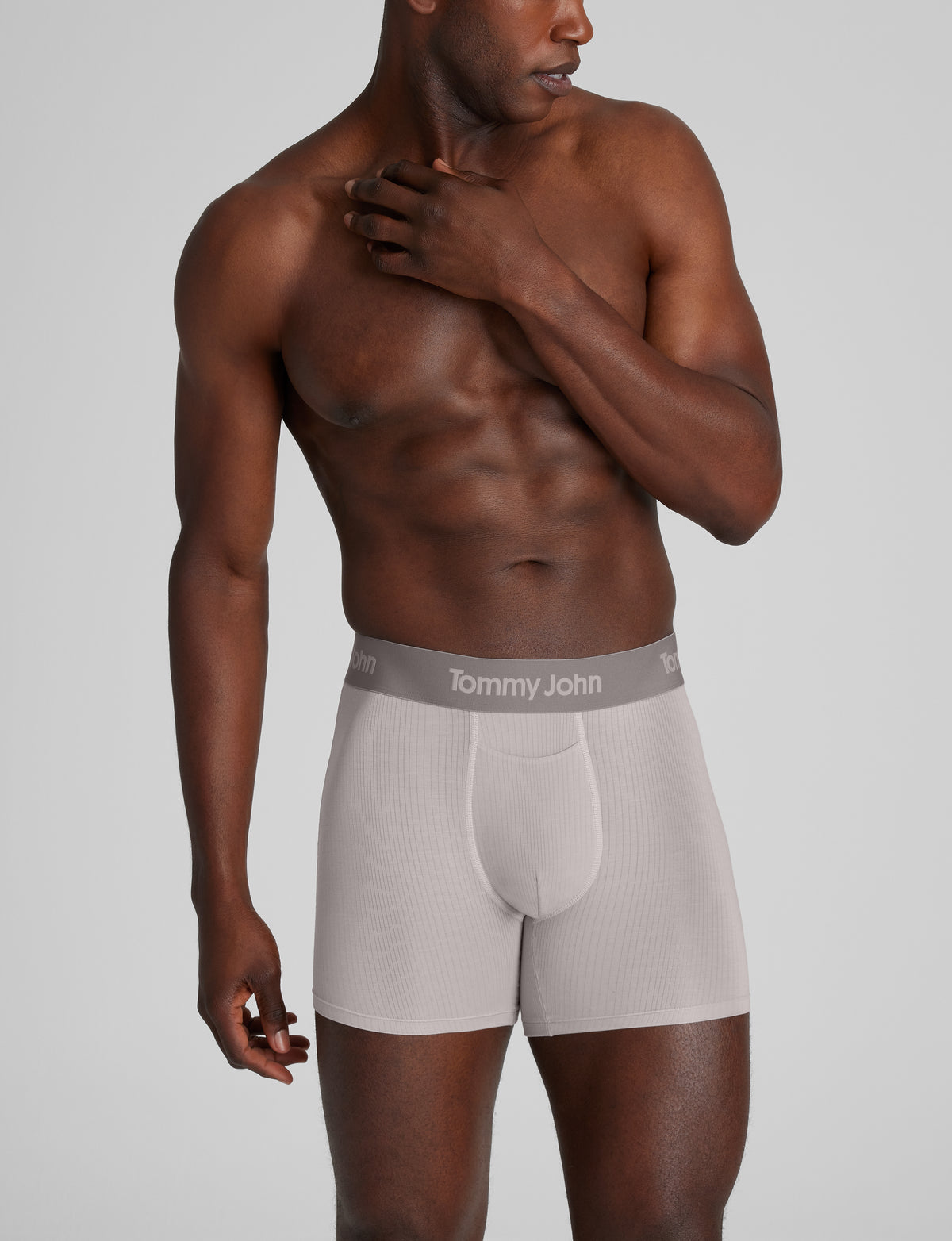 Men's Second Skin Luxe Rib Trunk 4" Boxer Brief