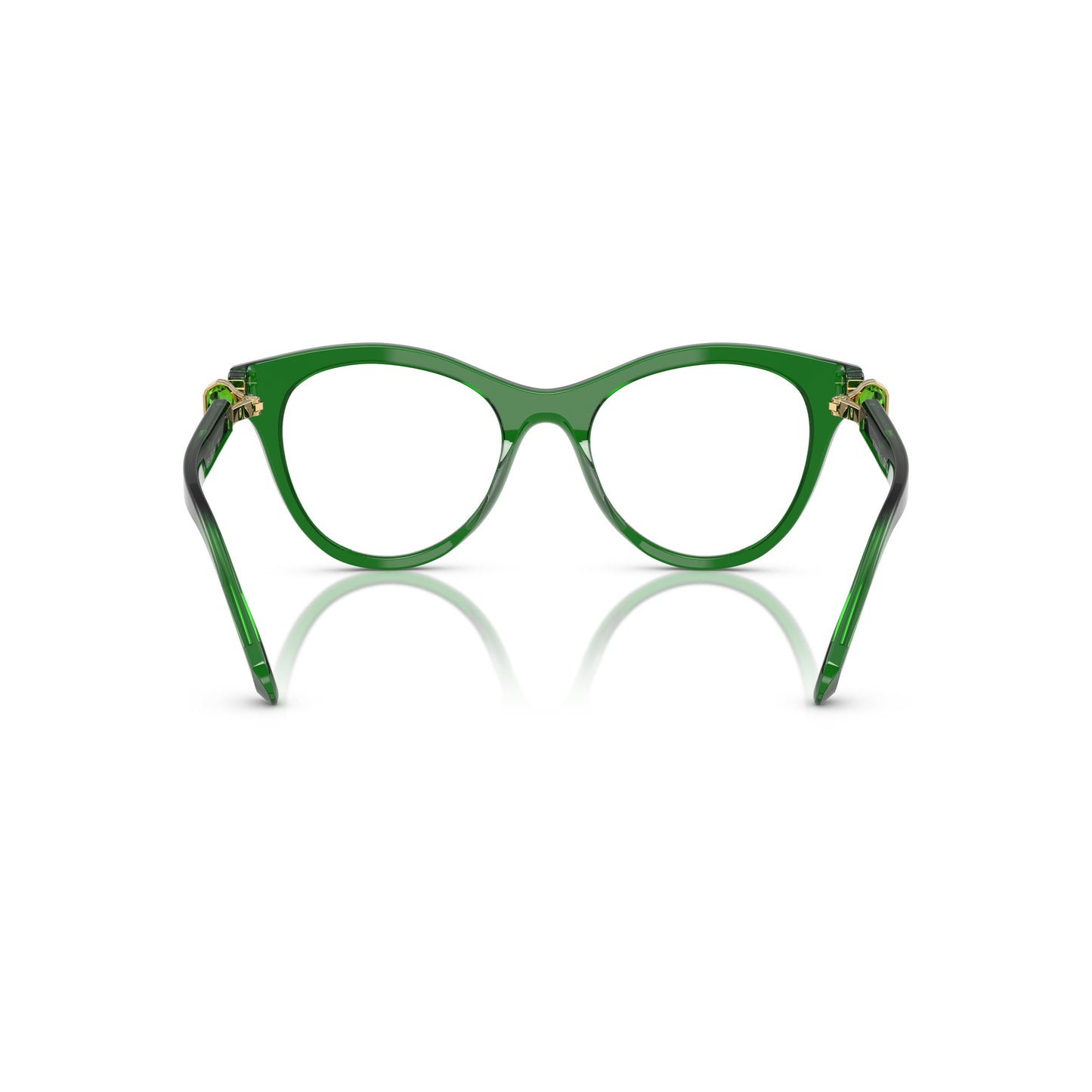 Cat-Eye Sunglasses With Tortoiseshell Acetate Frame And Gold Accents