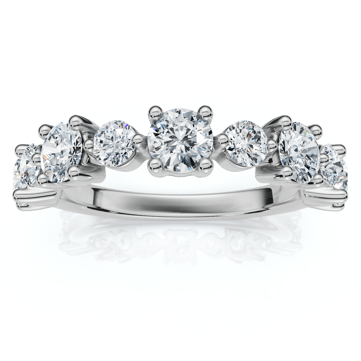1Ct Sylvia Diamond Anniversary Stackable Ring Gold Lab Grown