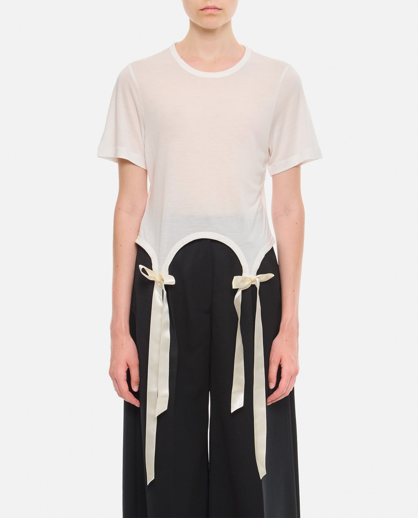 Simone Rocha Women Easy T-Shirt W/ Bow Tails