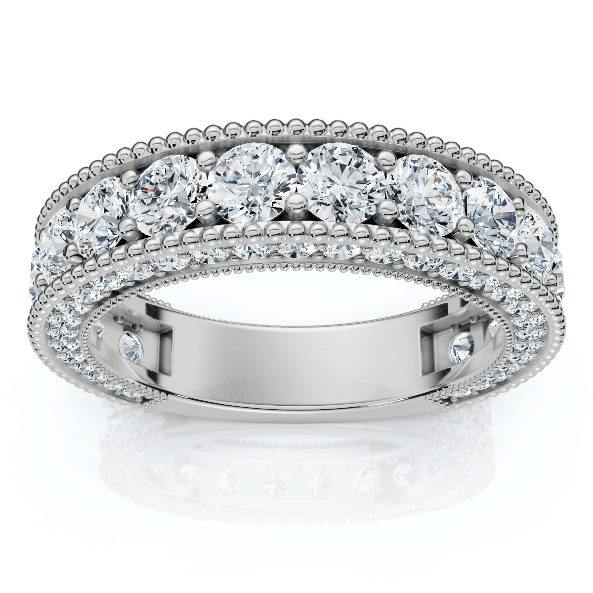2 1/4Ct Diamond Vintage Wedding Anniversary Ring 14k Gold or Platinum Lab Grown